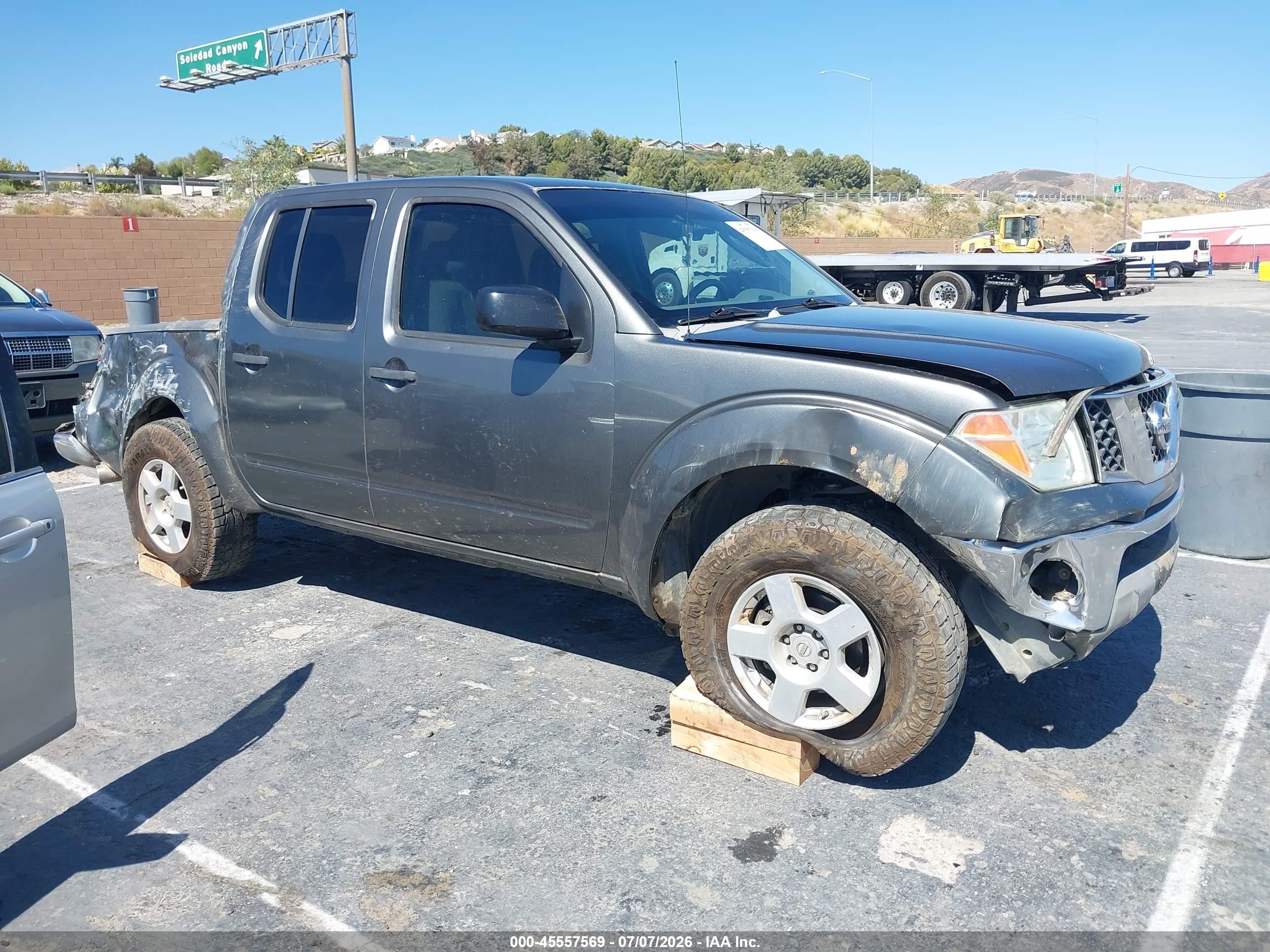 2006 Nissan Frontier Se Gray vin: 1N6AD07U46C462969