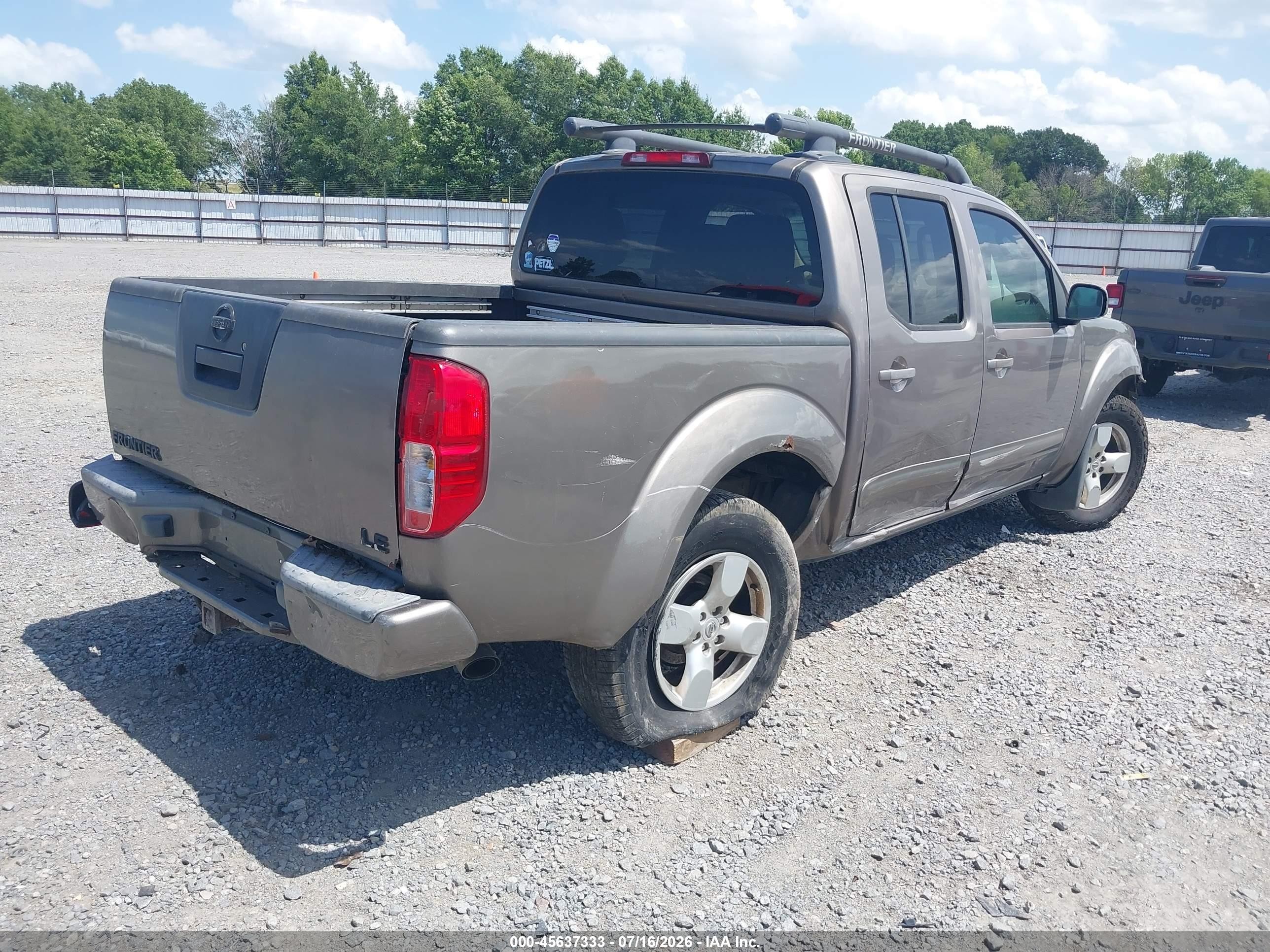 2006 Nissan Frontier Le Серый vin: 1N6AD07U46C476144