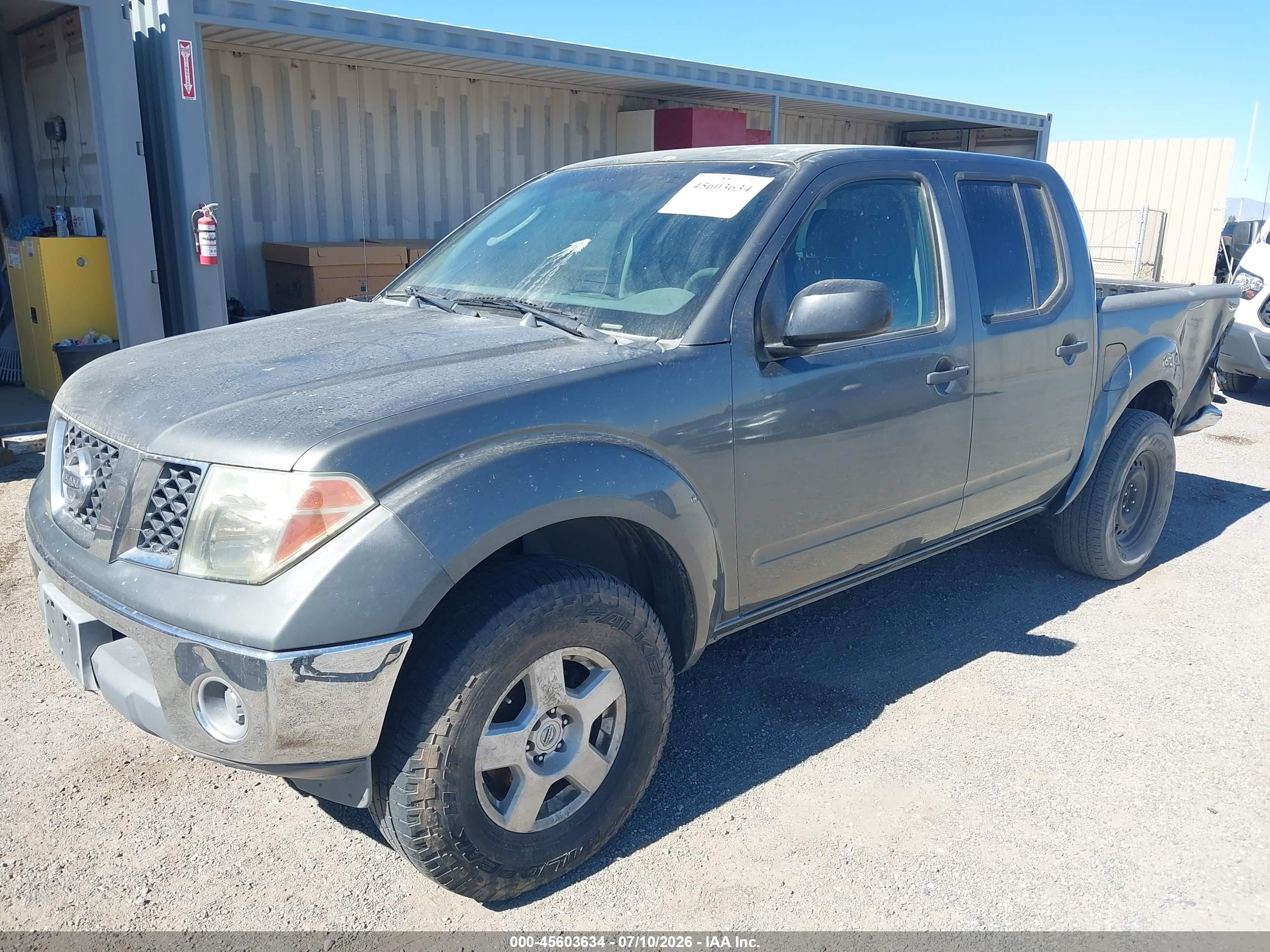 2007 Nissan Frontier Se Gray vin: 1N6AD07U47C427124