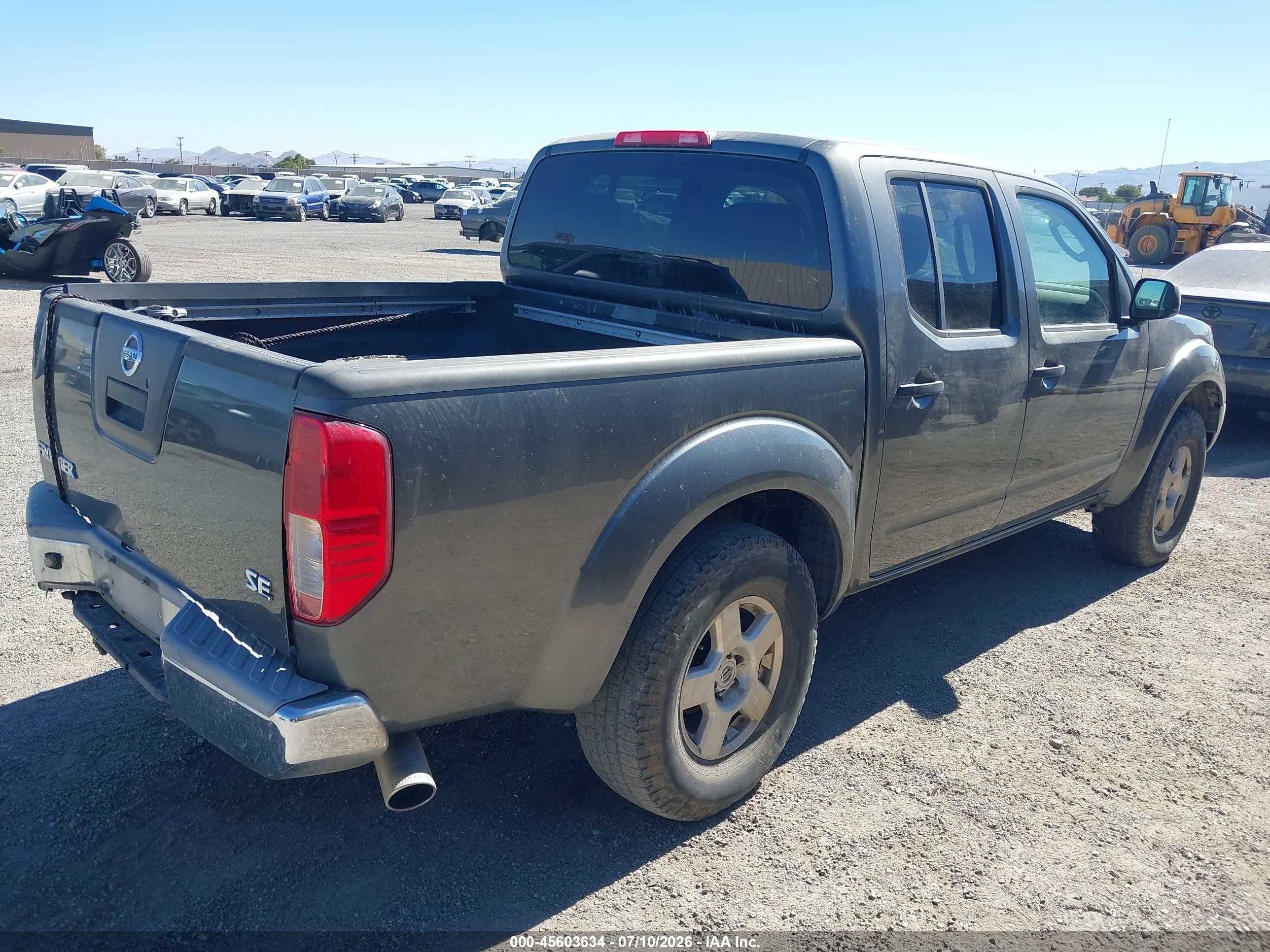 2007 Nissan Frontier Se Gray vin: 1N6AD07U47C427124