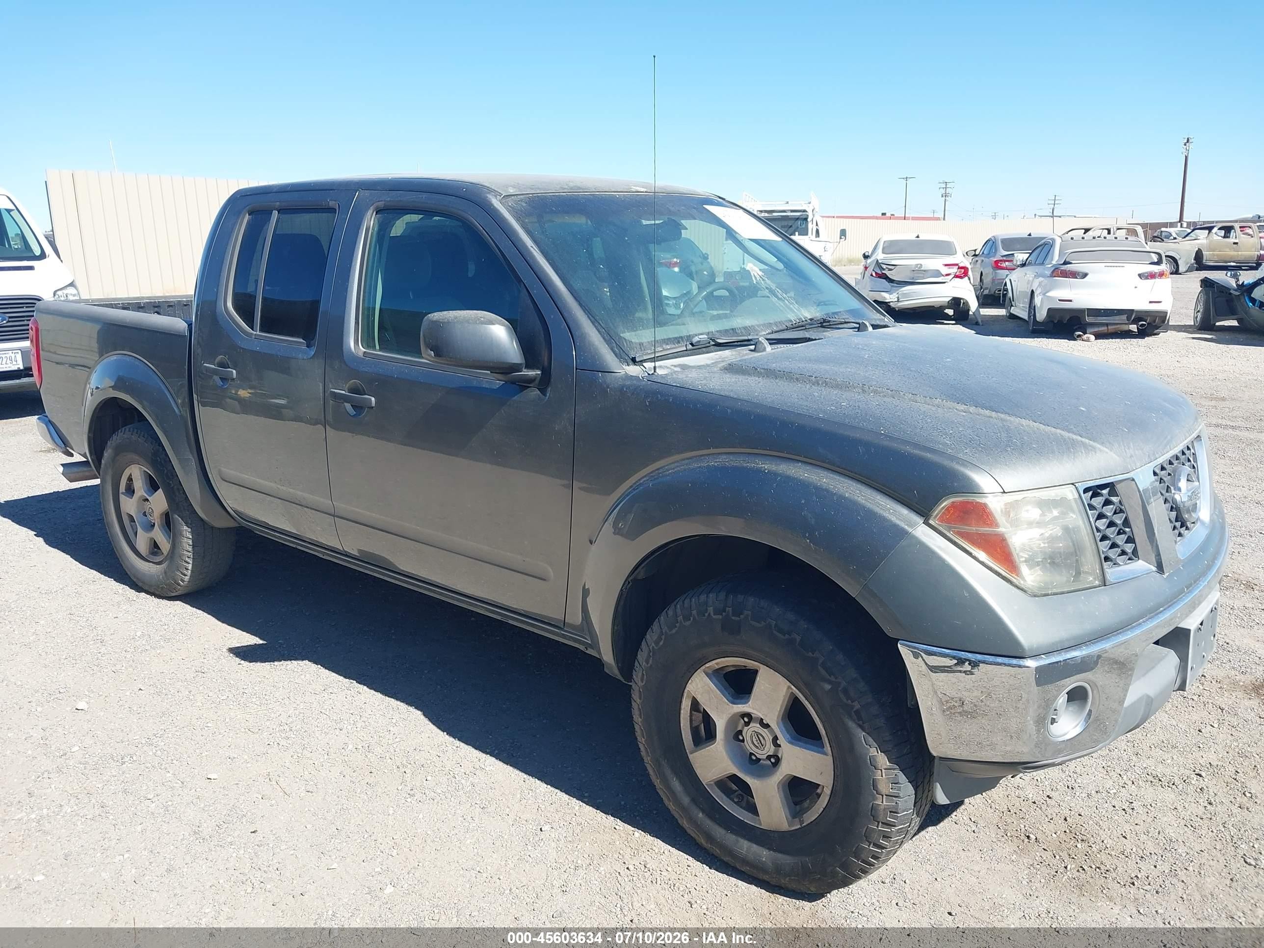 2007 Nissan Frontier Se Gray vin: 1N6AD07U47C427124