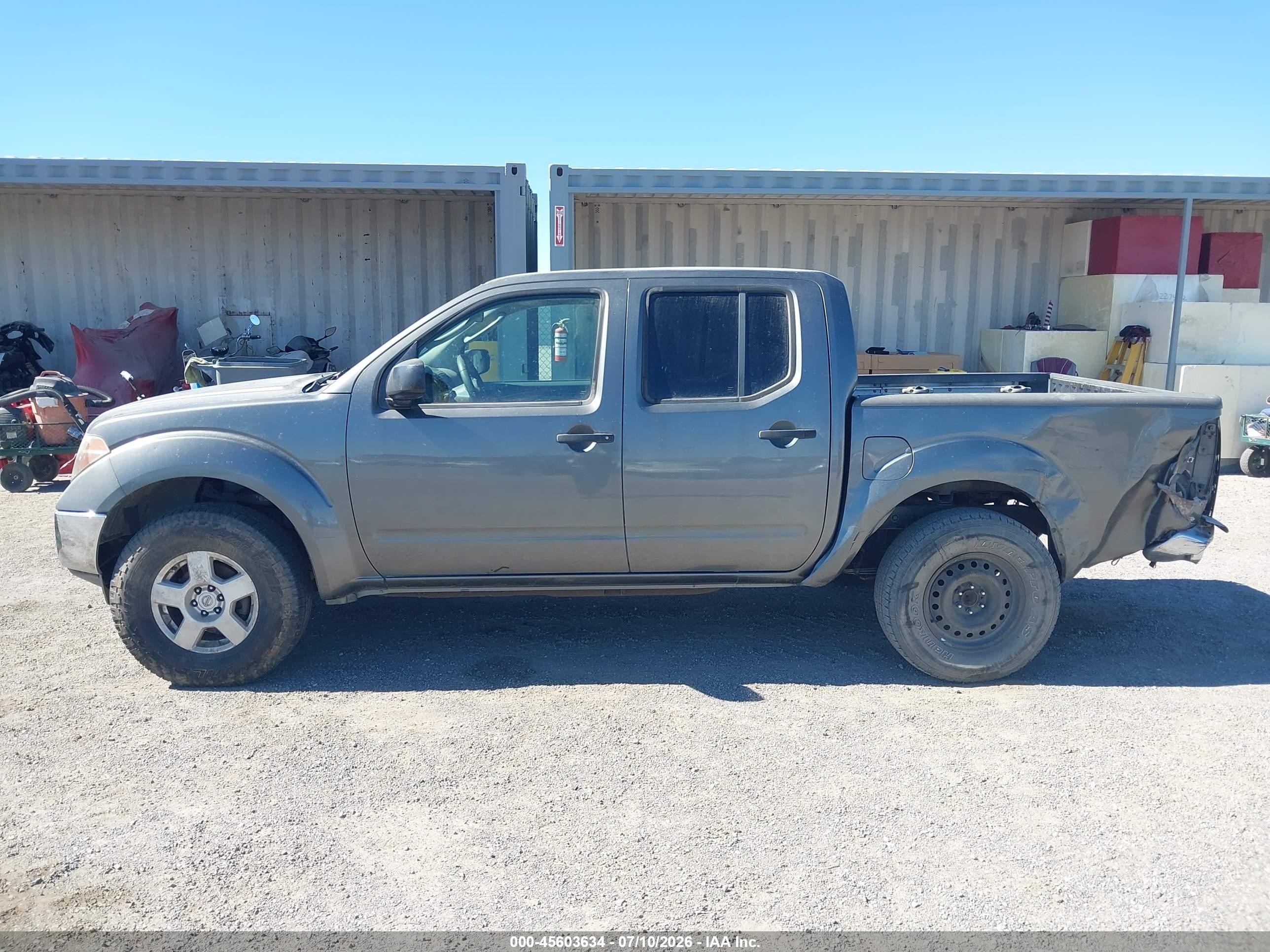 2007 Nissan Frontier Se Gray vin: 1N6AD07U47C427124