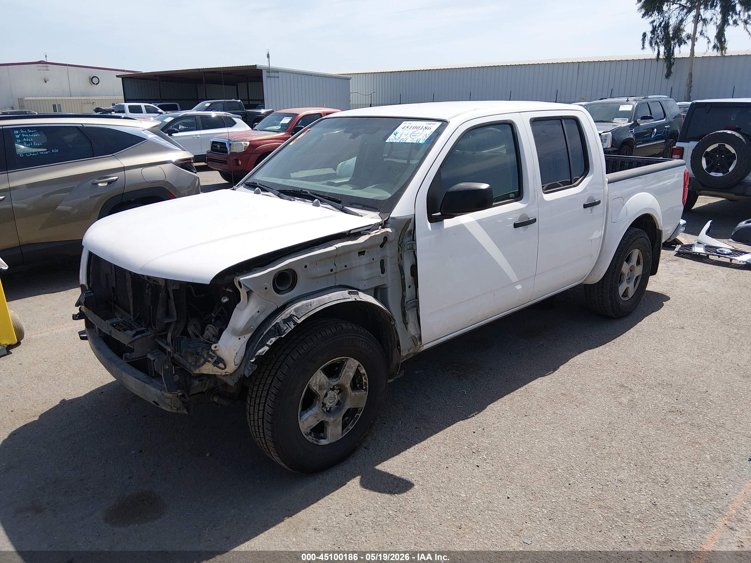 2007 Nissan Frontier Se White vin: 1N6AD07U47C447194