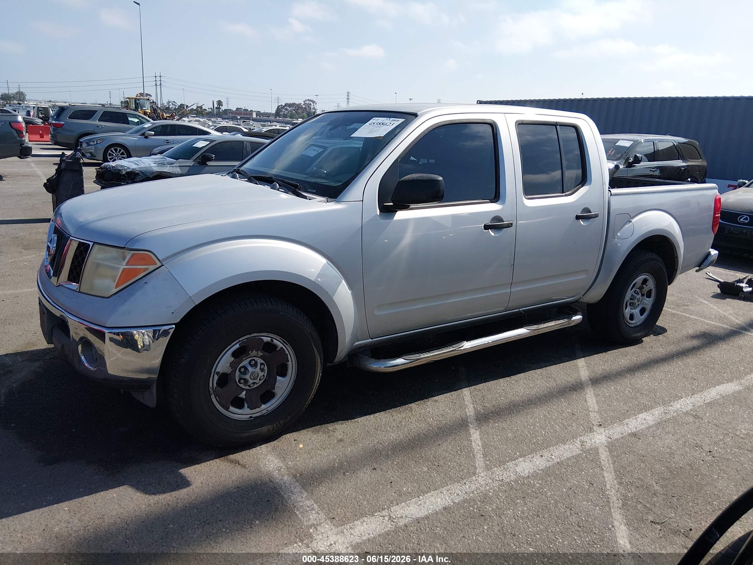 2007 Nissan Frontier Se Silver vin: 1N6AD07U47C458227