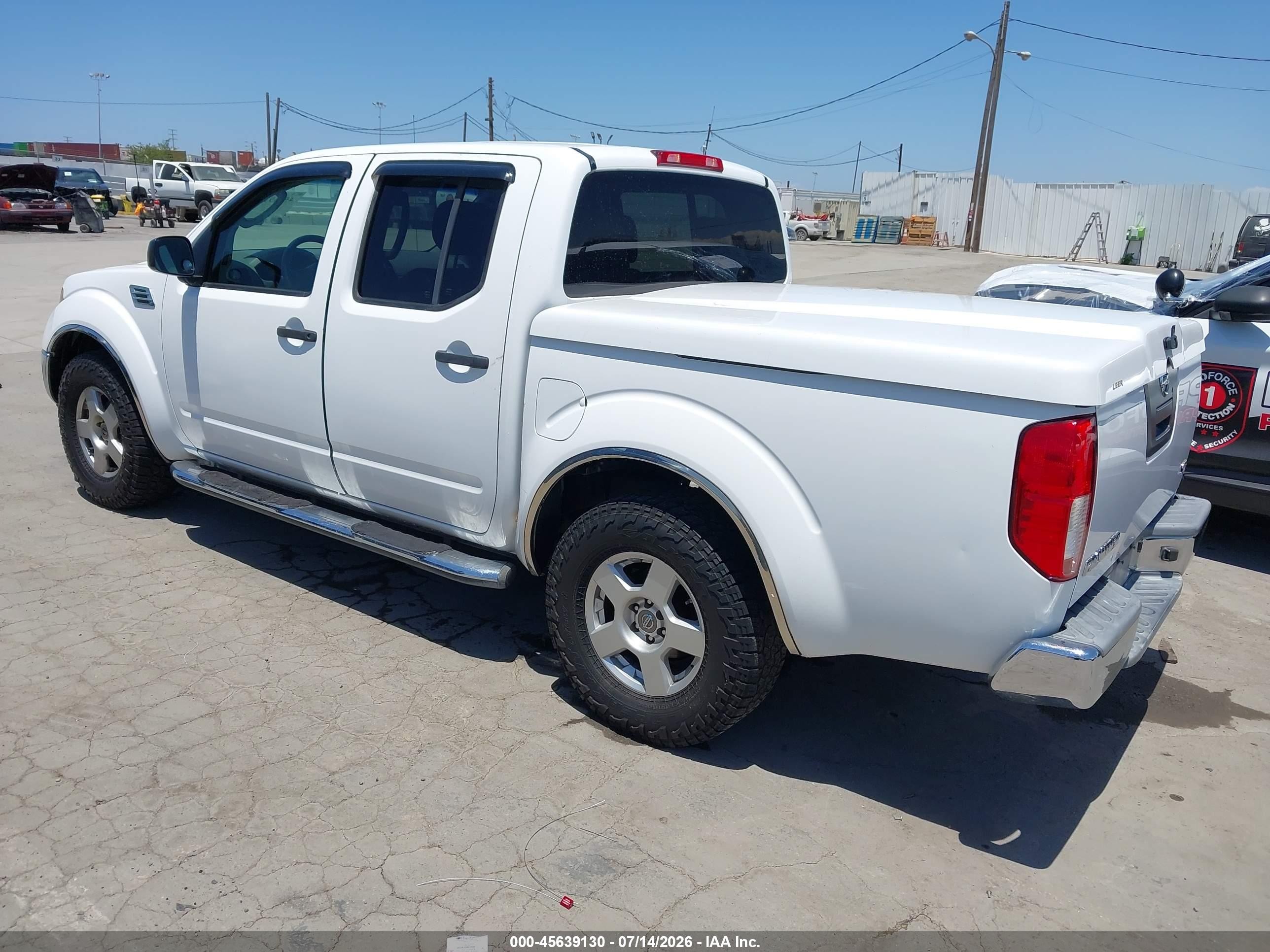 2008 Nissan Frontier Se White vin: 1N6AD07U48C411281