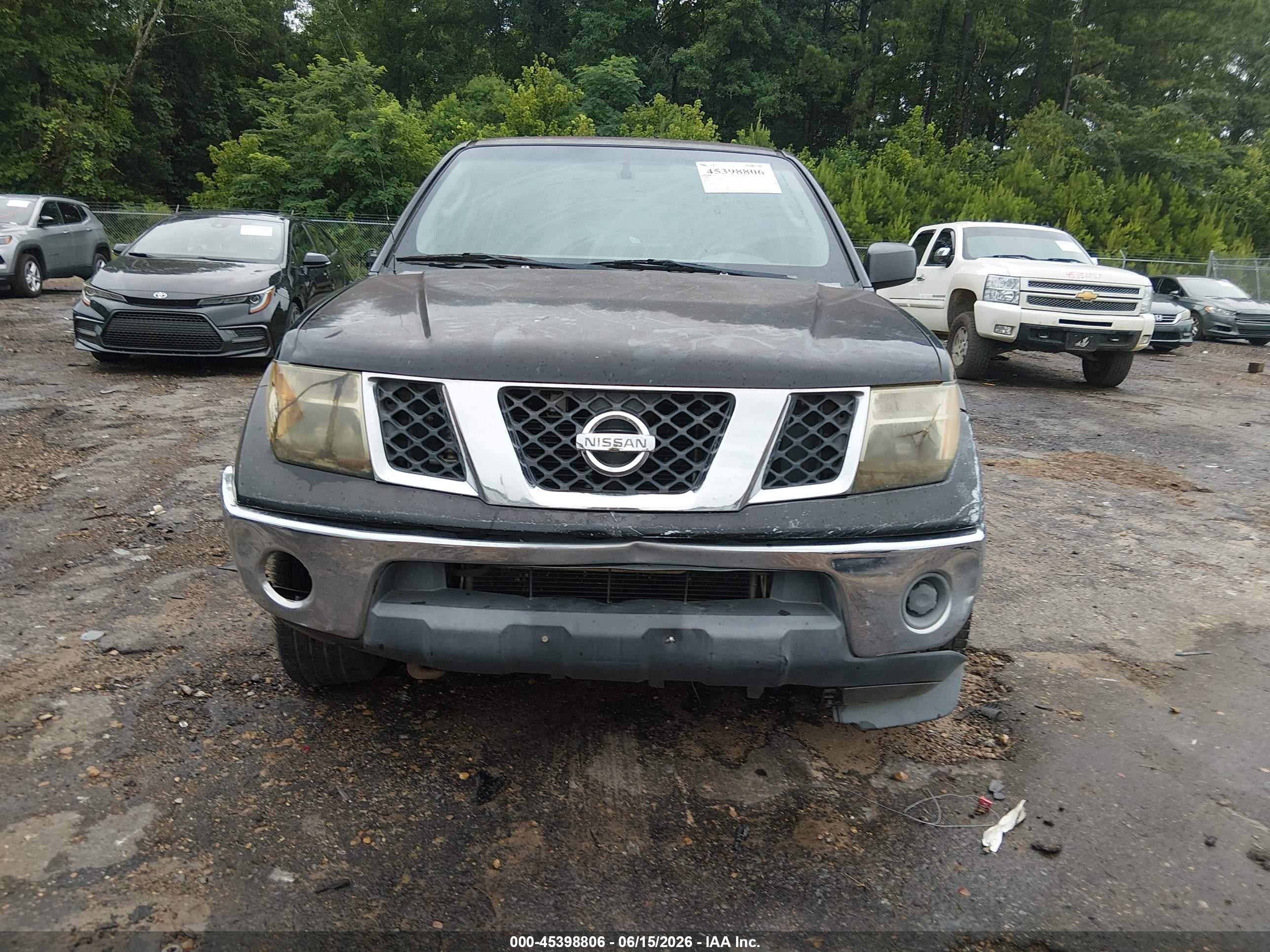 2008 Nissan Frontier Se Black vin: 1N6AD07U48C422362