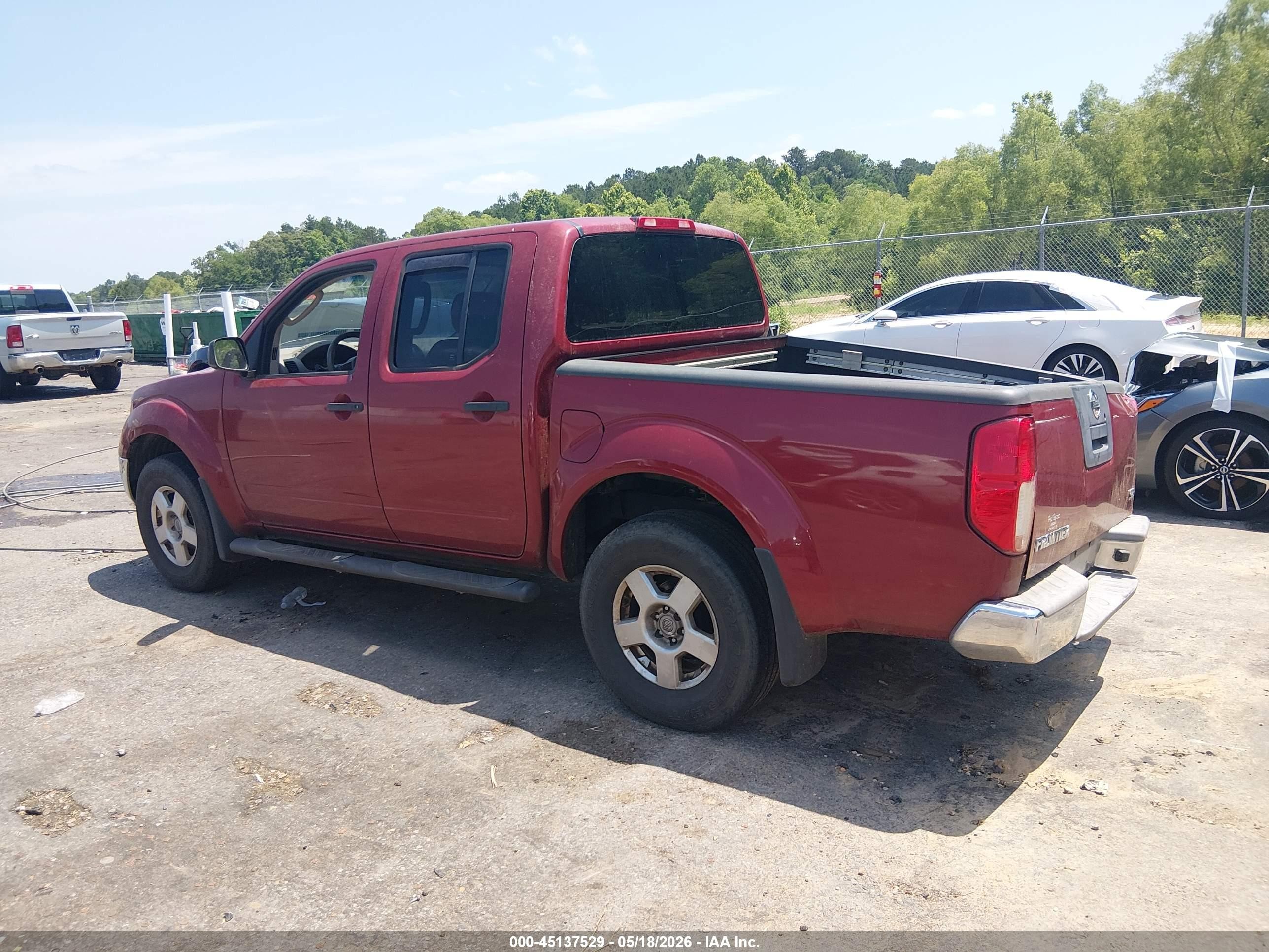 2008 Nissan Frontier Se Red vin: 1N6AD07U48C441624