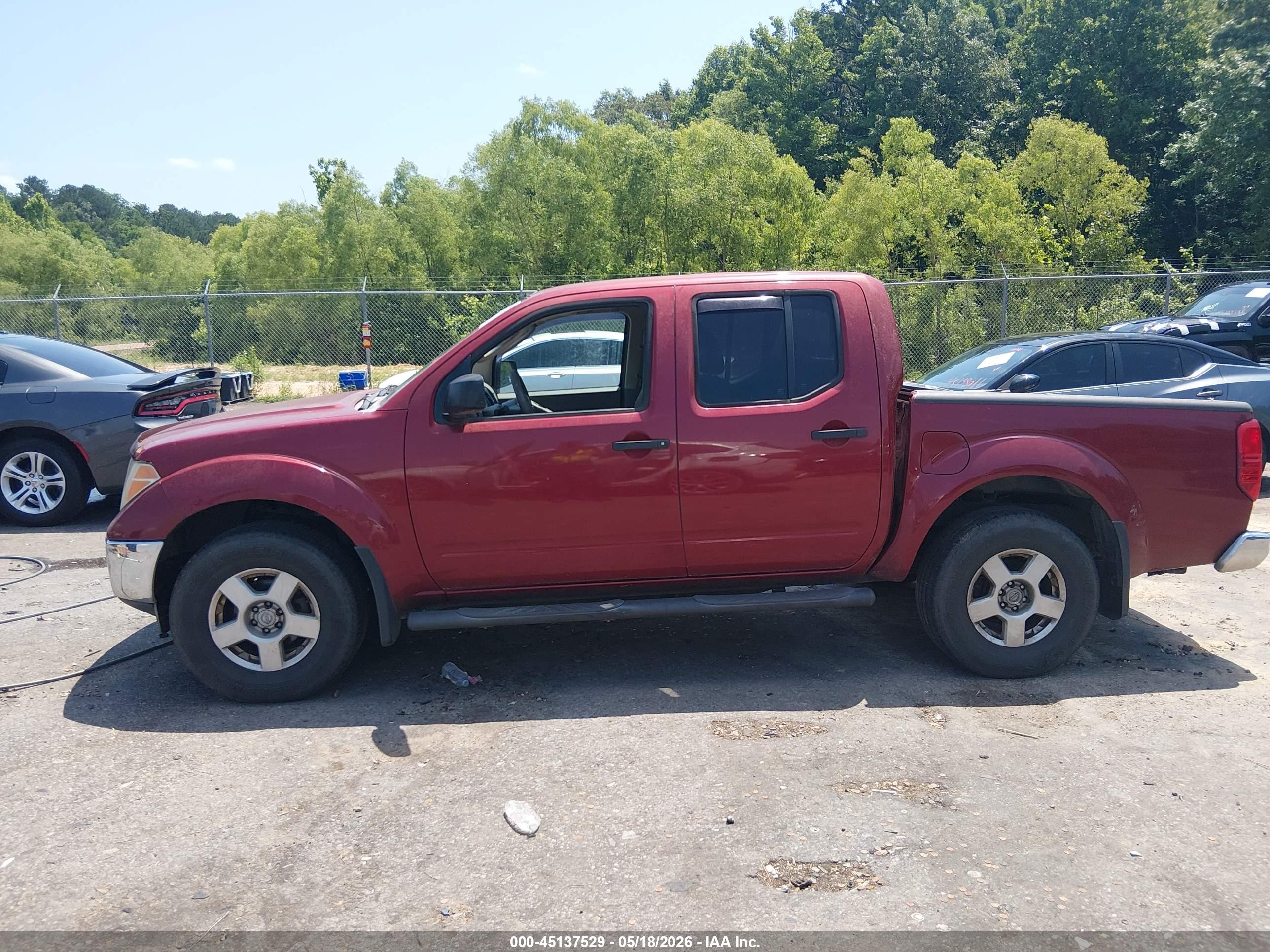 2008 Nissan Frontier Se Red vin: 1N6AD07U48C441624