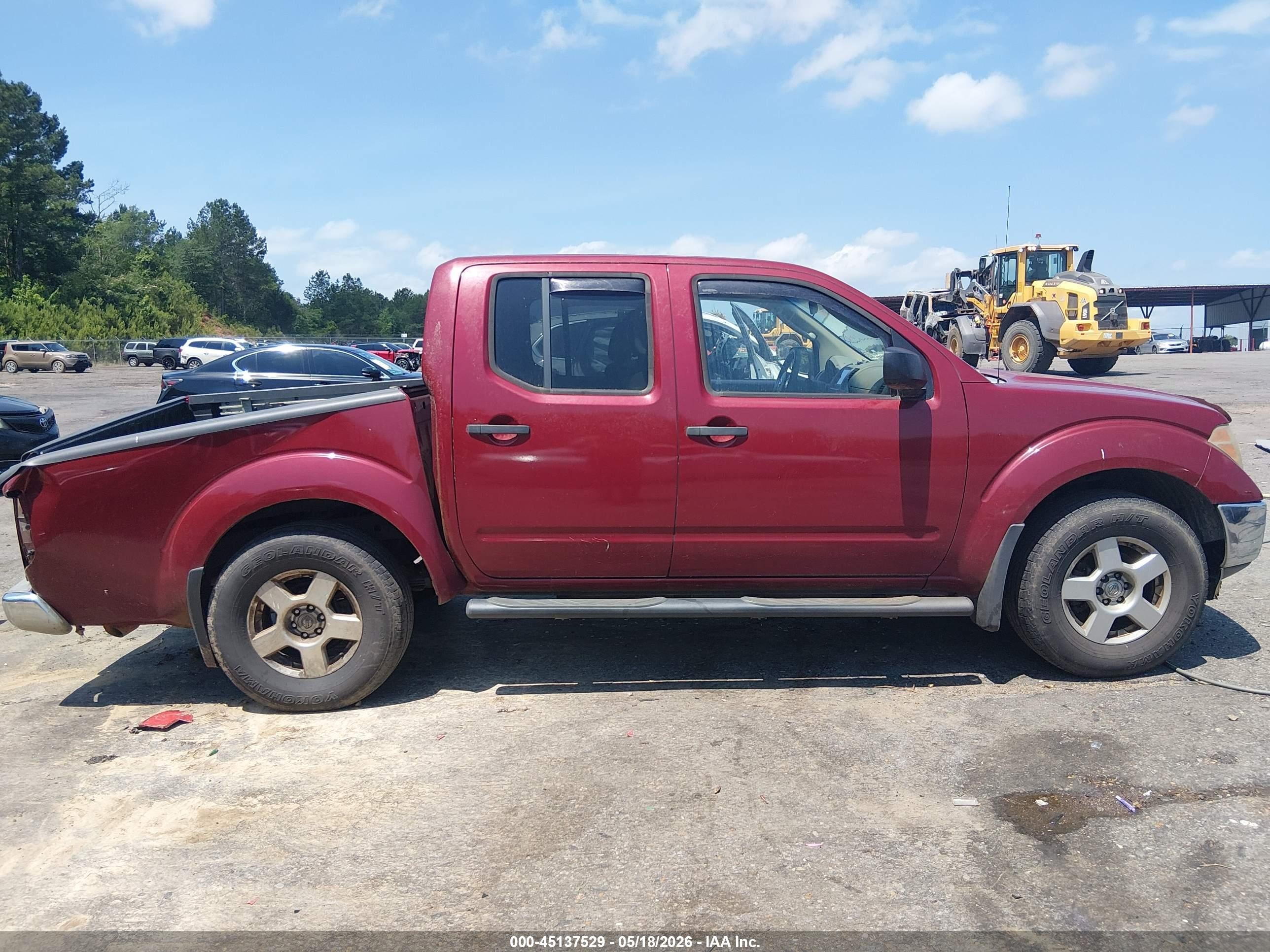 2008 Nissan Frontier Se Red vin: 1N6AD07U48C441624