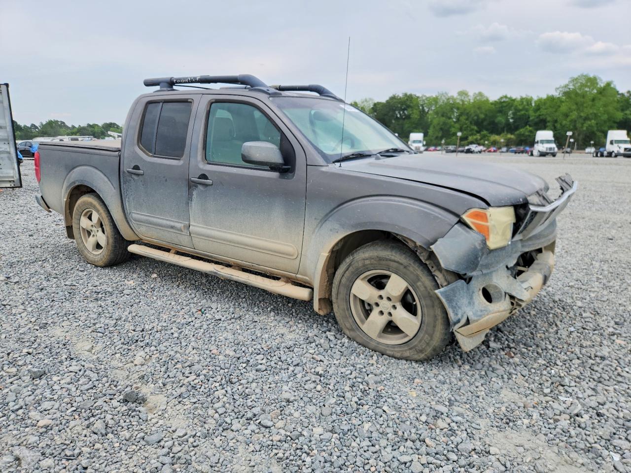 2005 Nissan Frontier Se Gray vin: 1N6AD07U55C413763
