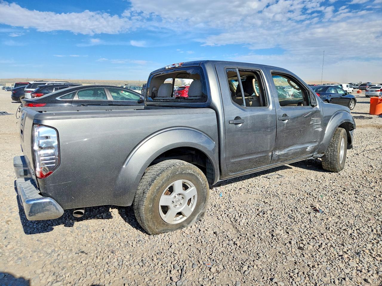2005 Nissan Frontier Se Gray vin: 1N6AD07U55C433298