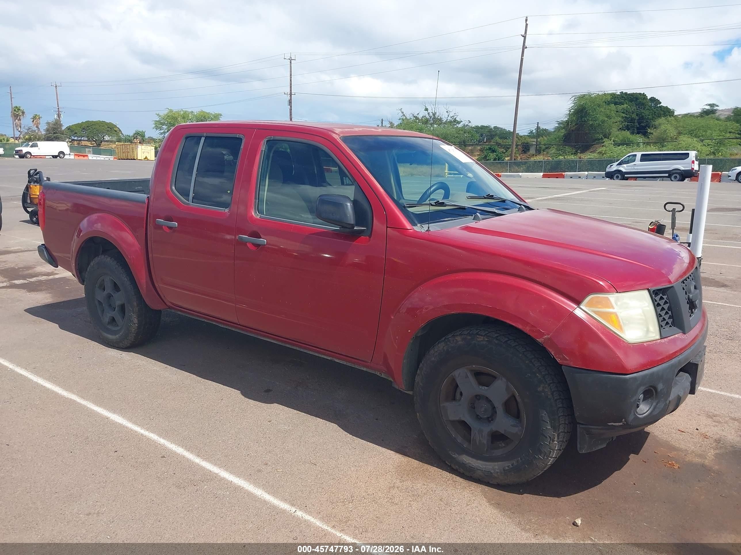 2006 Nissan Frontier Se Red vin: 1N6AD07U56C400660