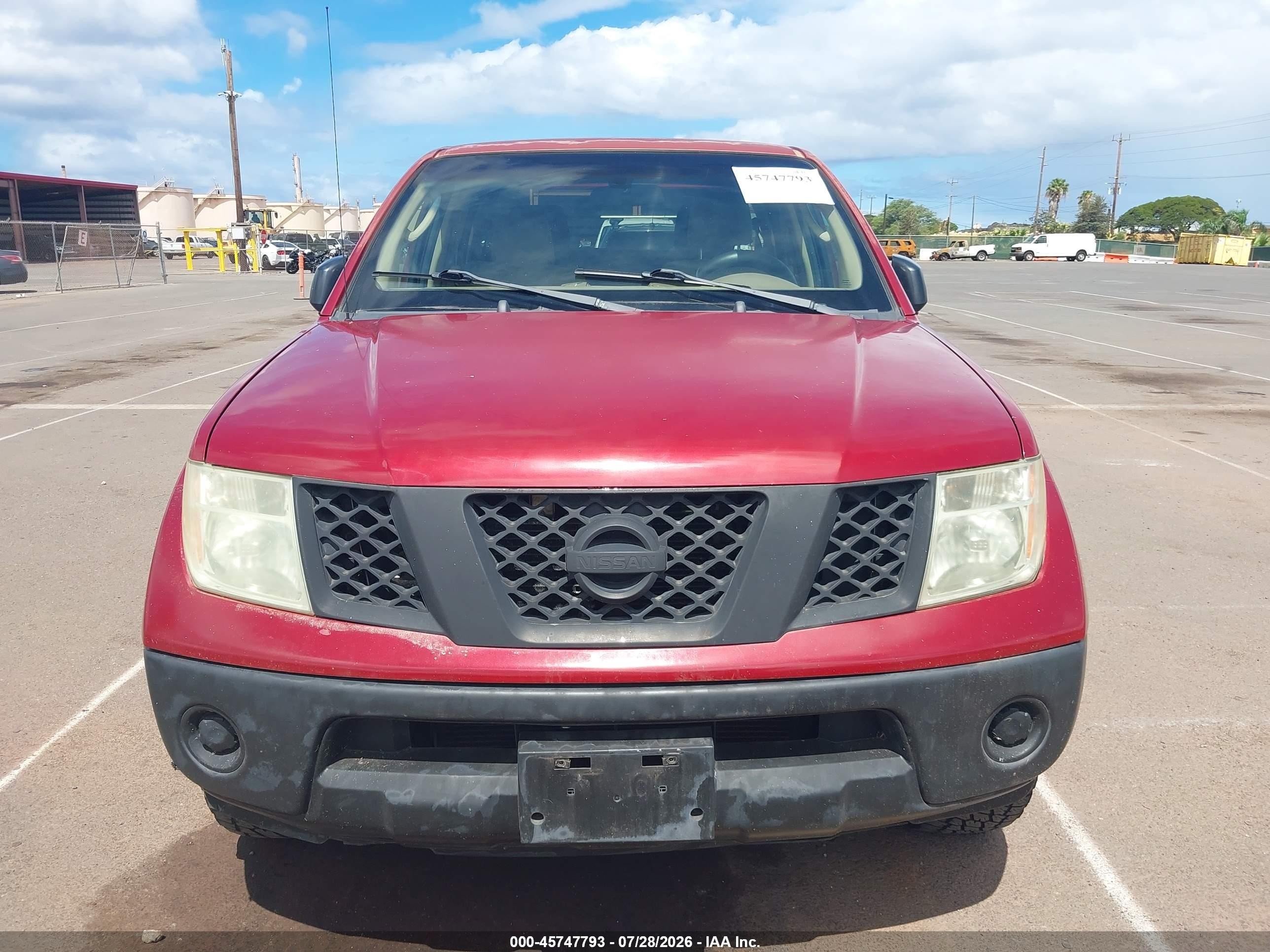 2006 Nissan Frontier Se Red vin: 1N6AD07U56C400660