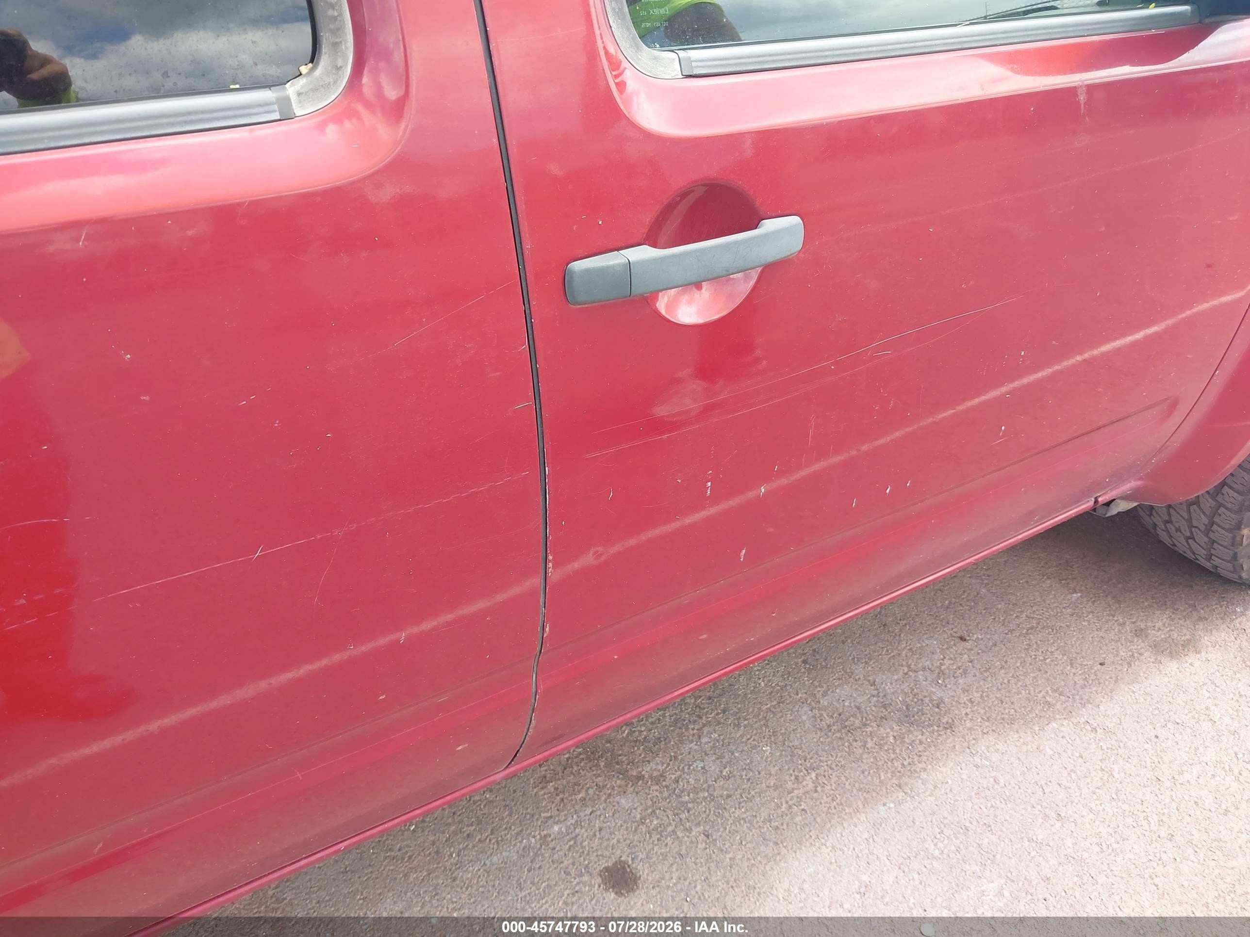 2006 Nissan Frontier Se Red vin: 1N6AD07U56C400660