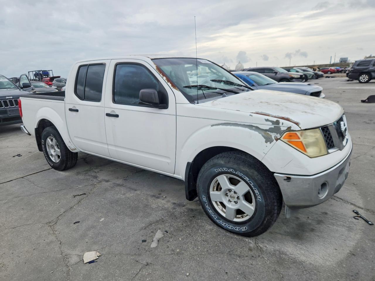 2006 Nissan Frontier Se White vin: 1N6AD07U56C441919