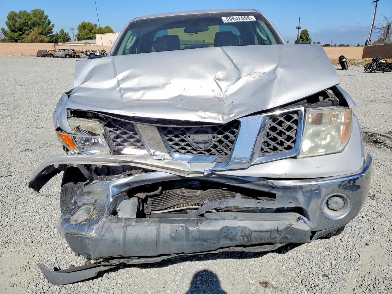 2006 Nissan Frontier Se Silver vin: 1N6AD07U56C474855