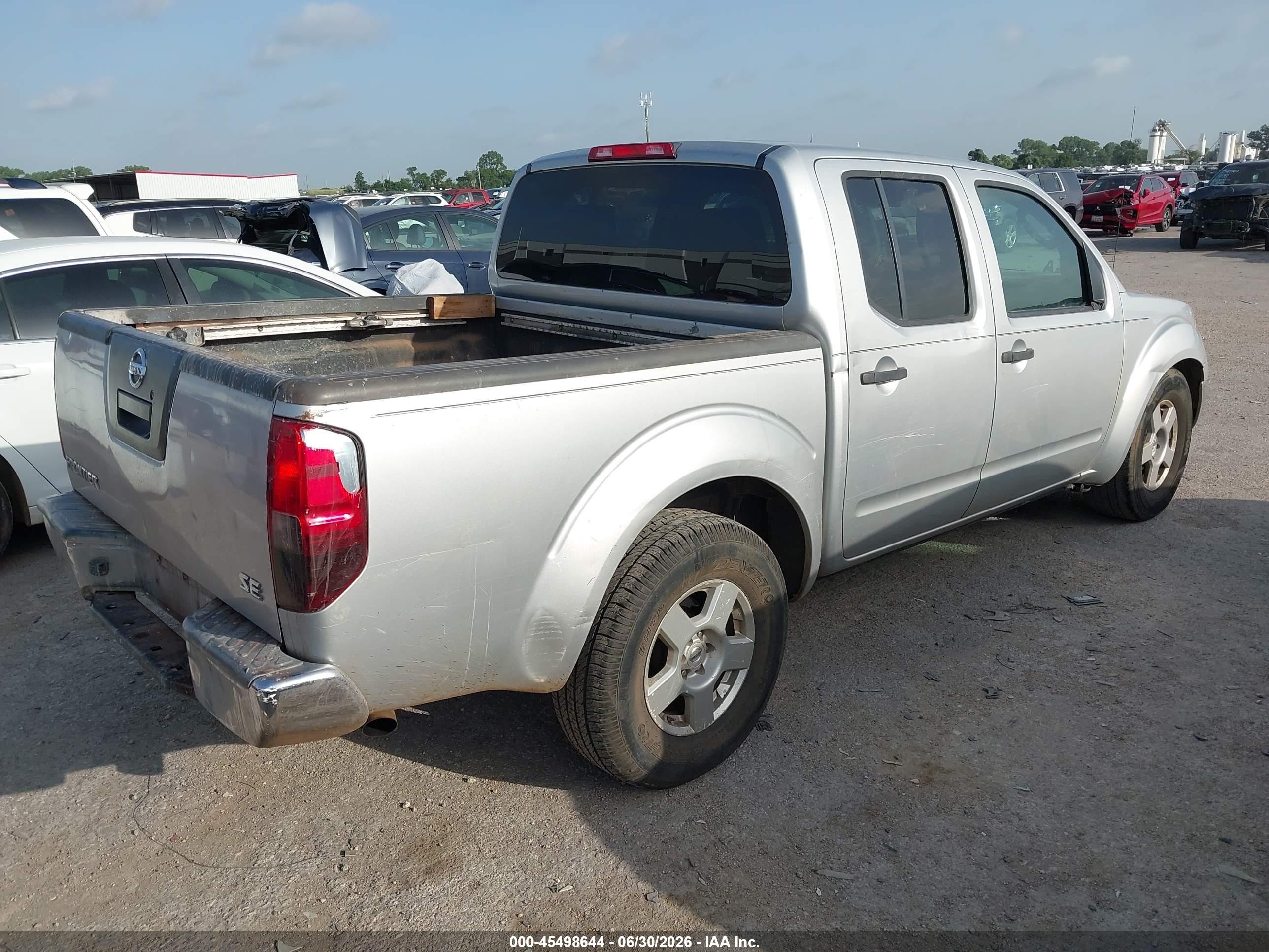 2007 Nissan Frontier Se Silver vin: 1N6AD07U57C464795
