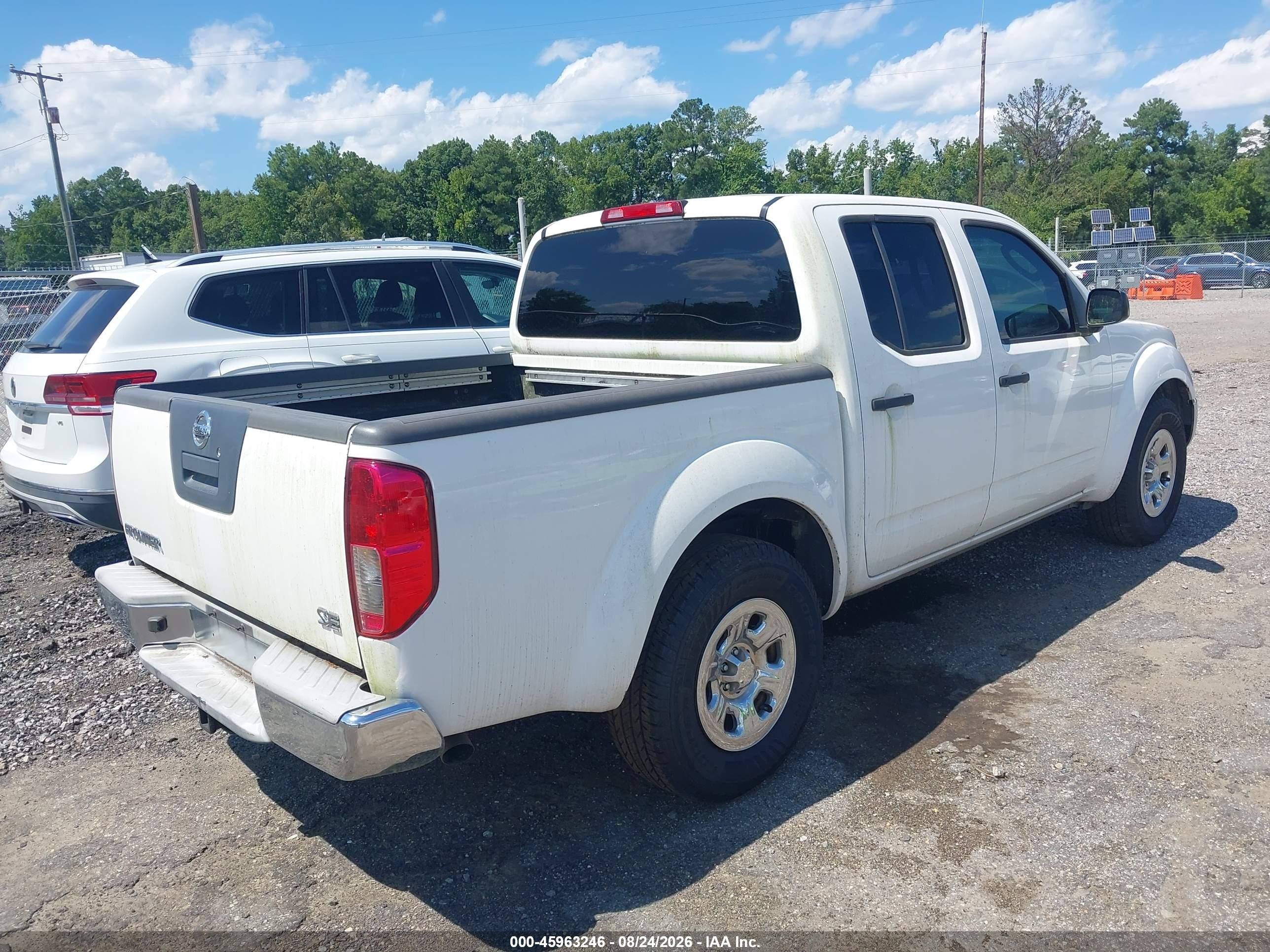 2008 Nissan Frontier Se Белый vin: 1N6AD07U58C406235