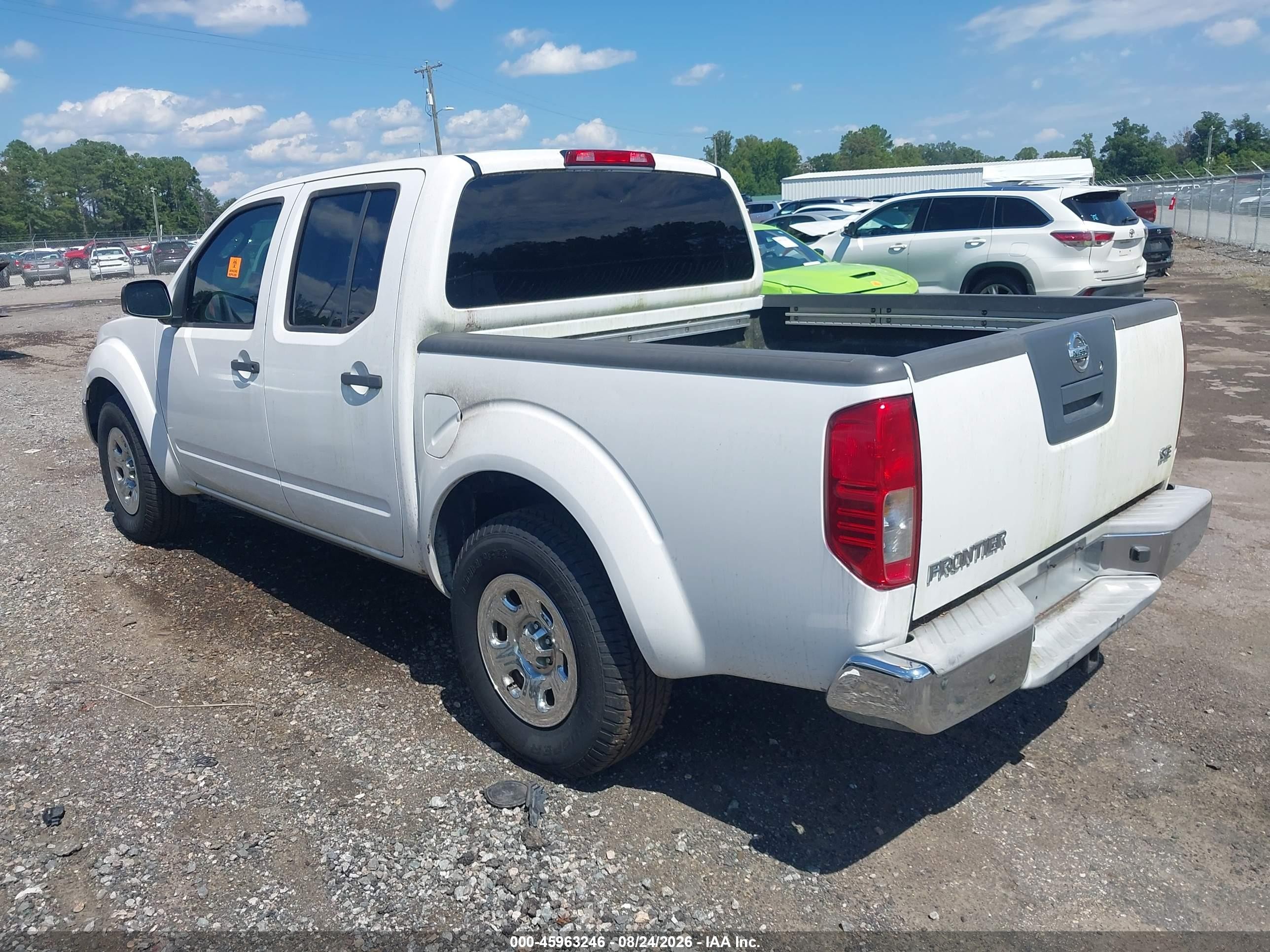 2008 Nissan Frontier Se Белый vin: 1N6AD07U58C406235