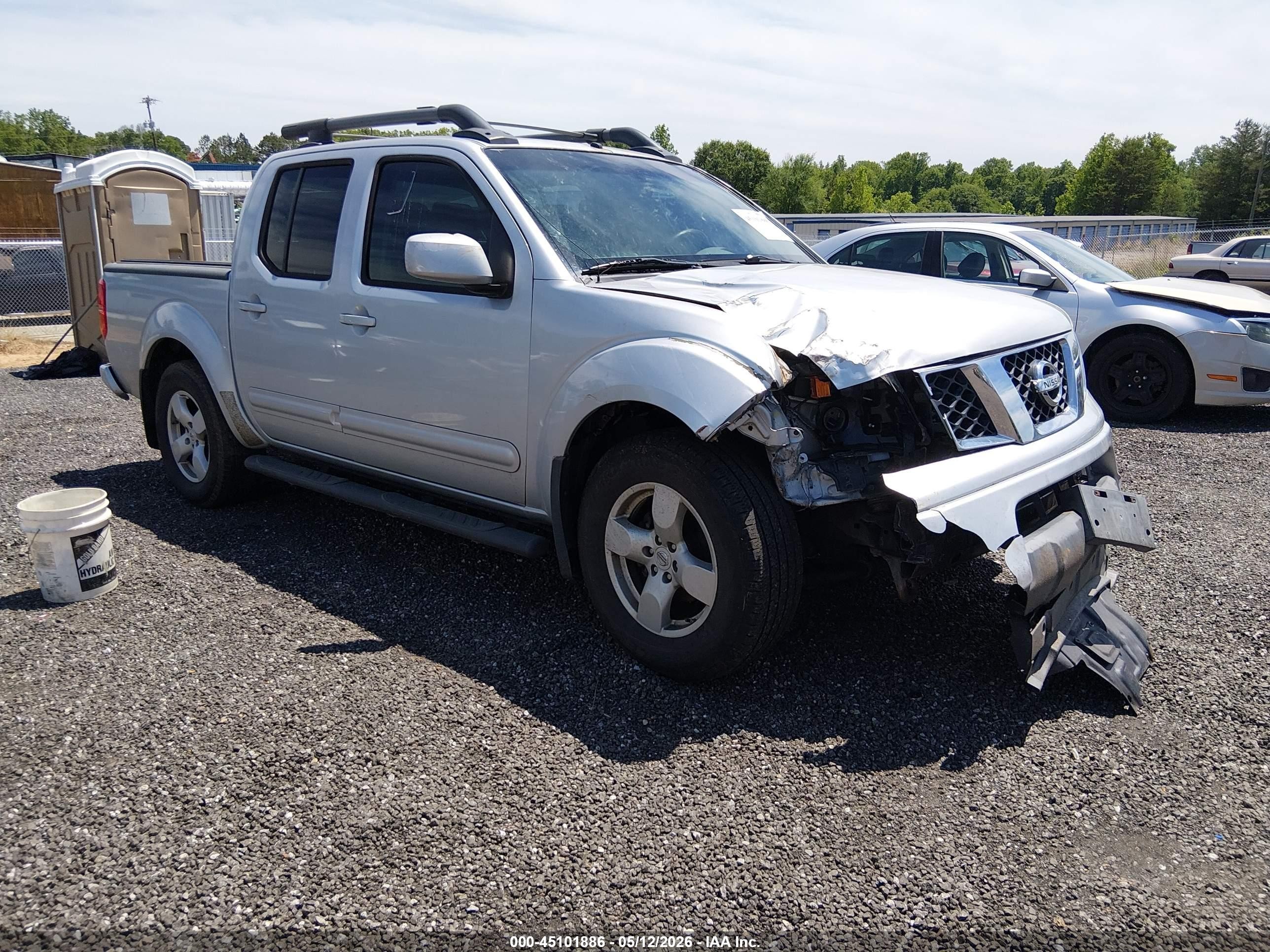 2008 Nissan Frontier Le Silver vin: 1N6AD07U58C450672