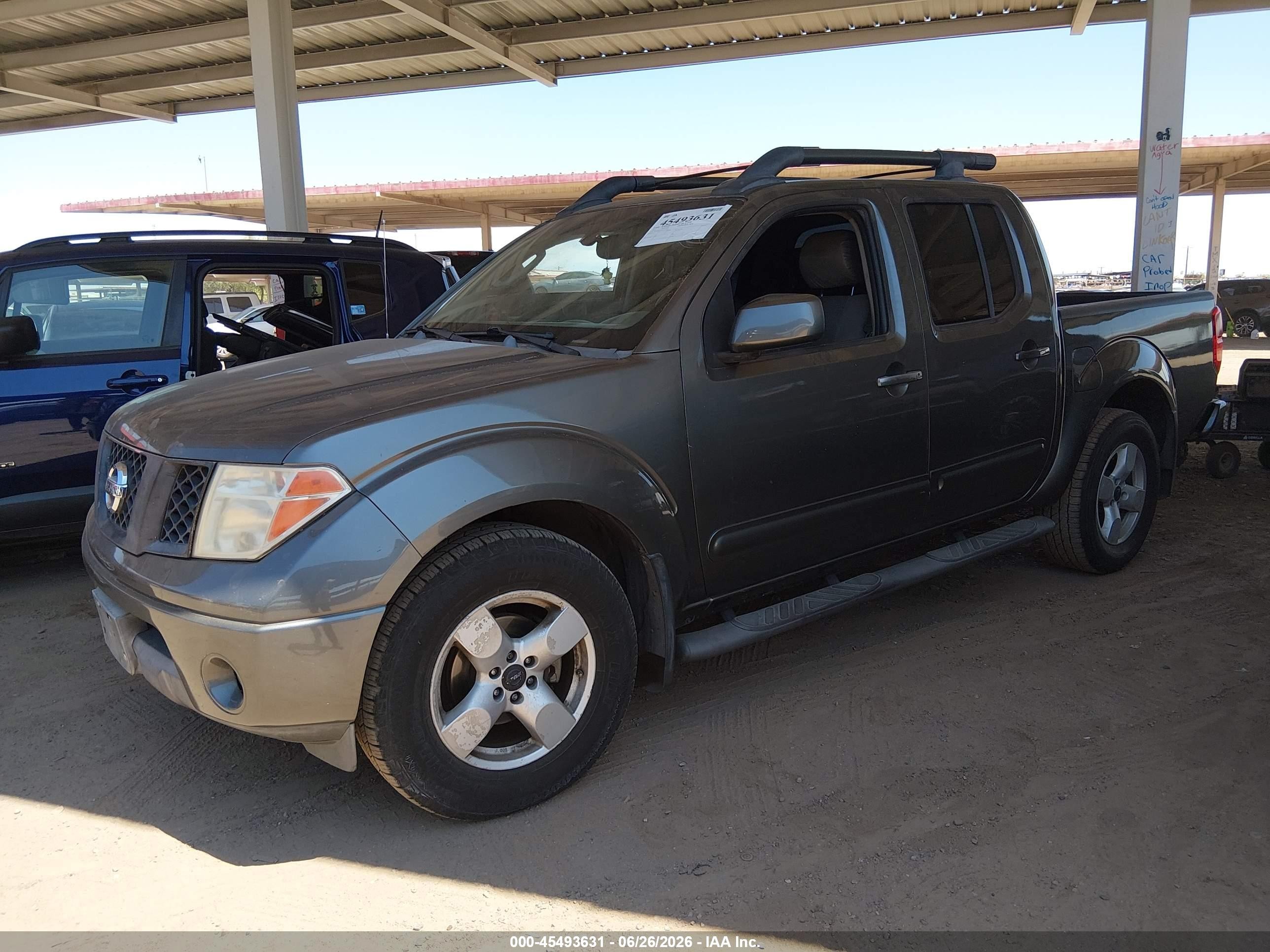 2005 Nissan Frontier 2wd Le Gray vin: 1N6AD07U65C455598