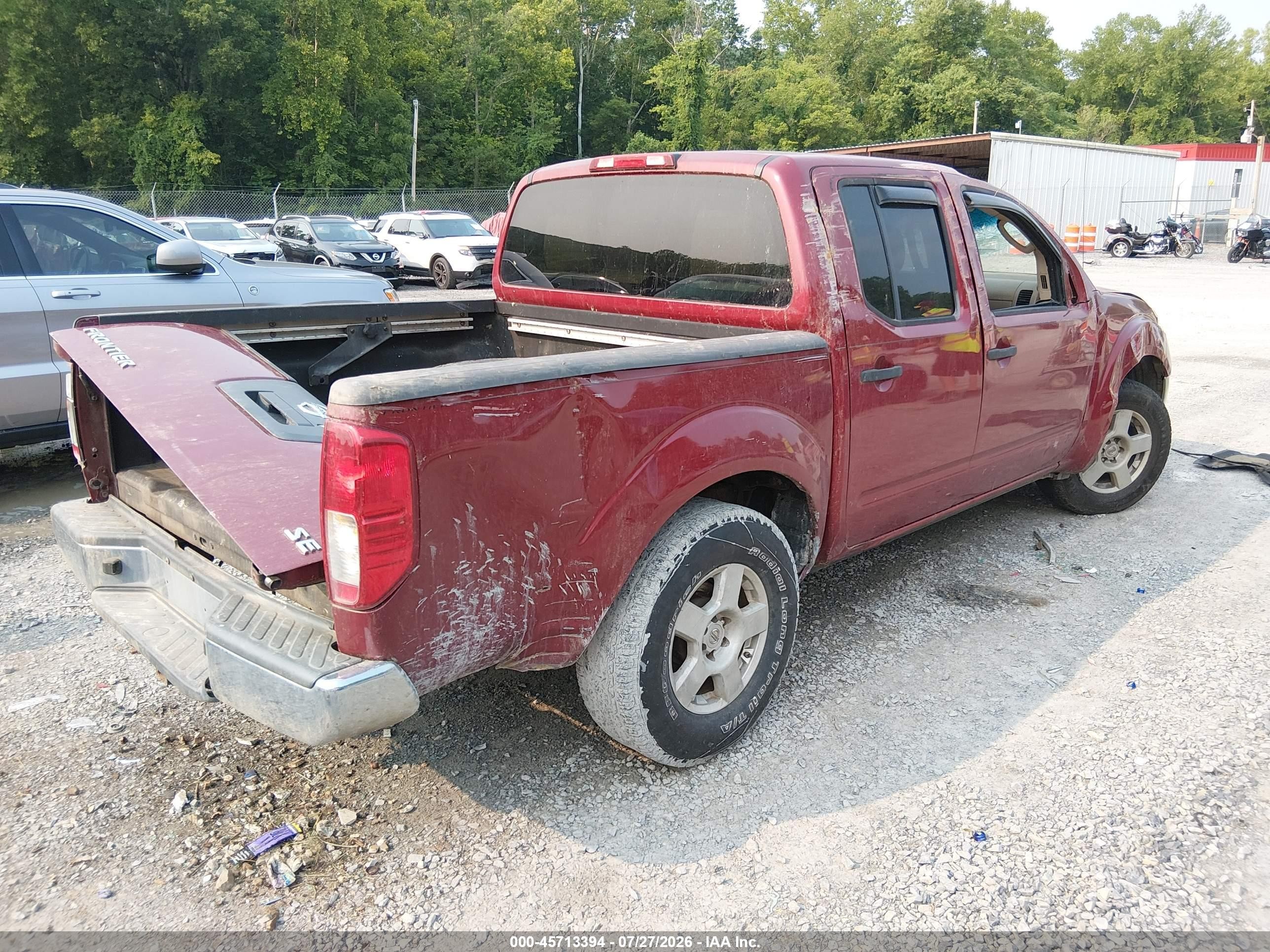 2006 Nissan Frontier Se Maroon vin: 1N6AD07U66C414213
