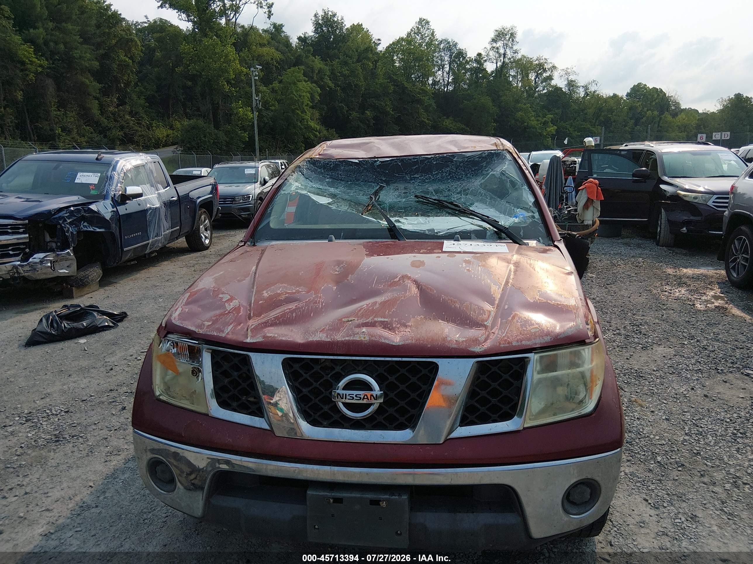 2006 Nissan Frontier Se Maroon vin: 1N6AD07U66C414213