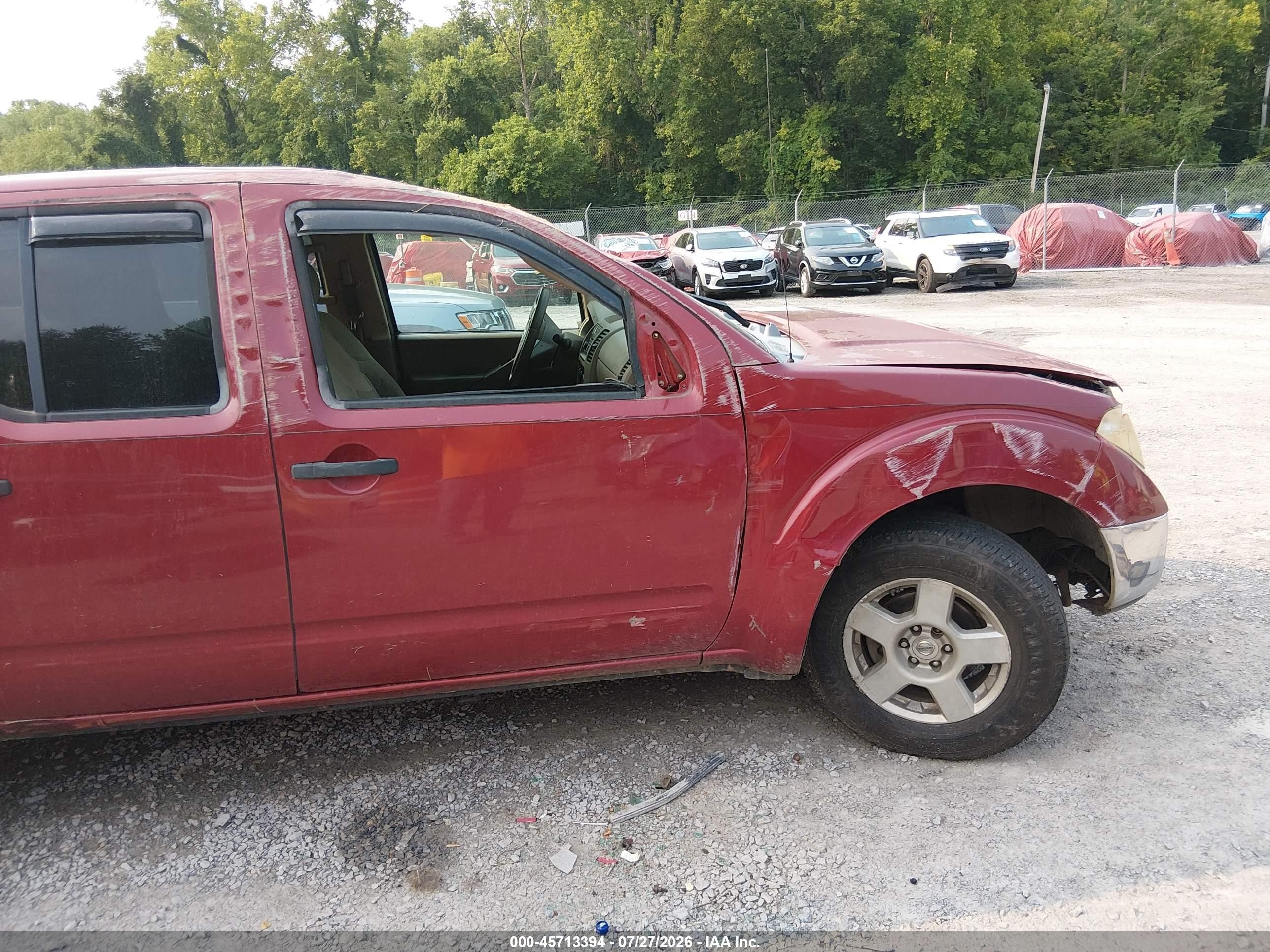 2006 Nissan Frontier Se Maroon vin: 1N6AD07U66C414213