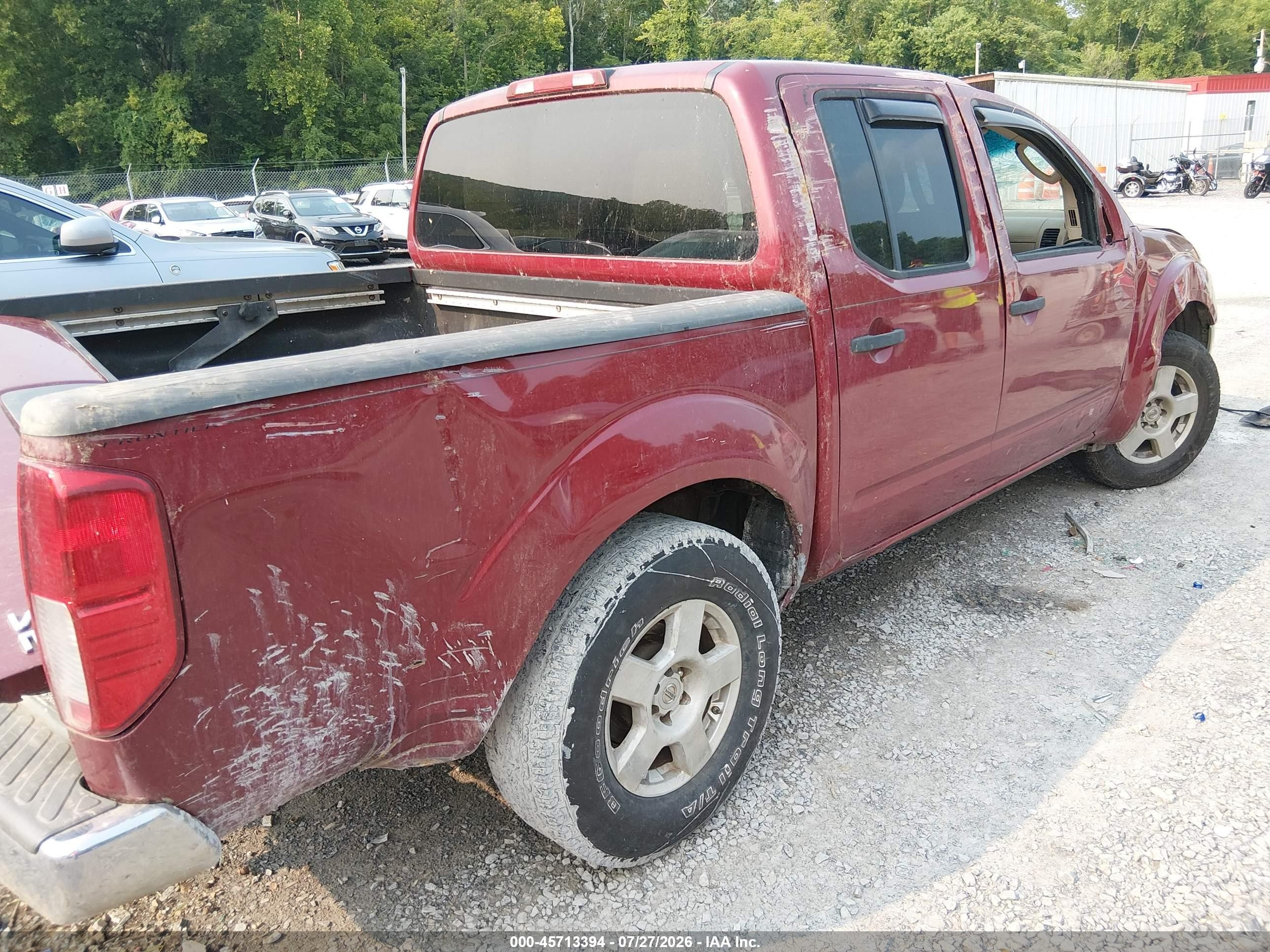 2006 Nissan Frontier Se Maroon vin: 1N6AD07U66C414213