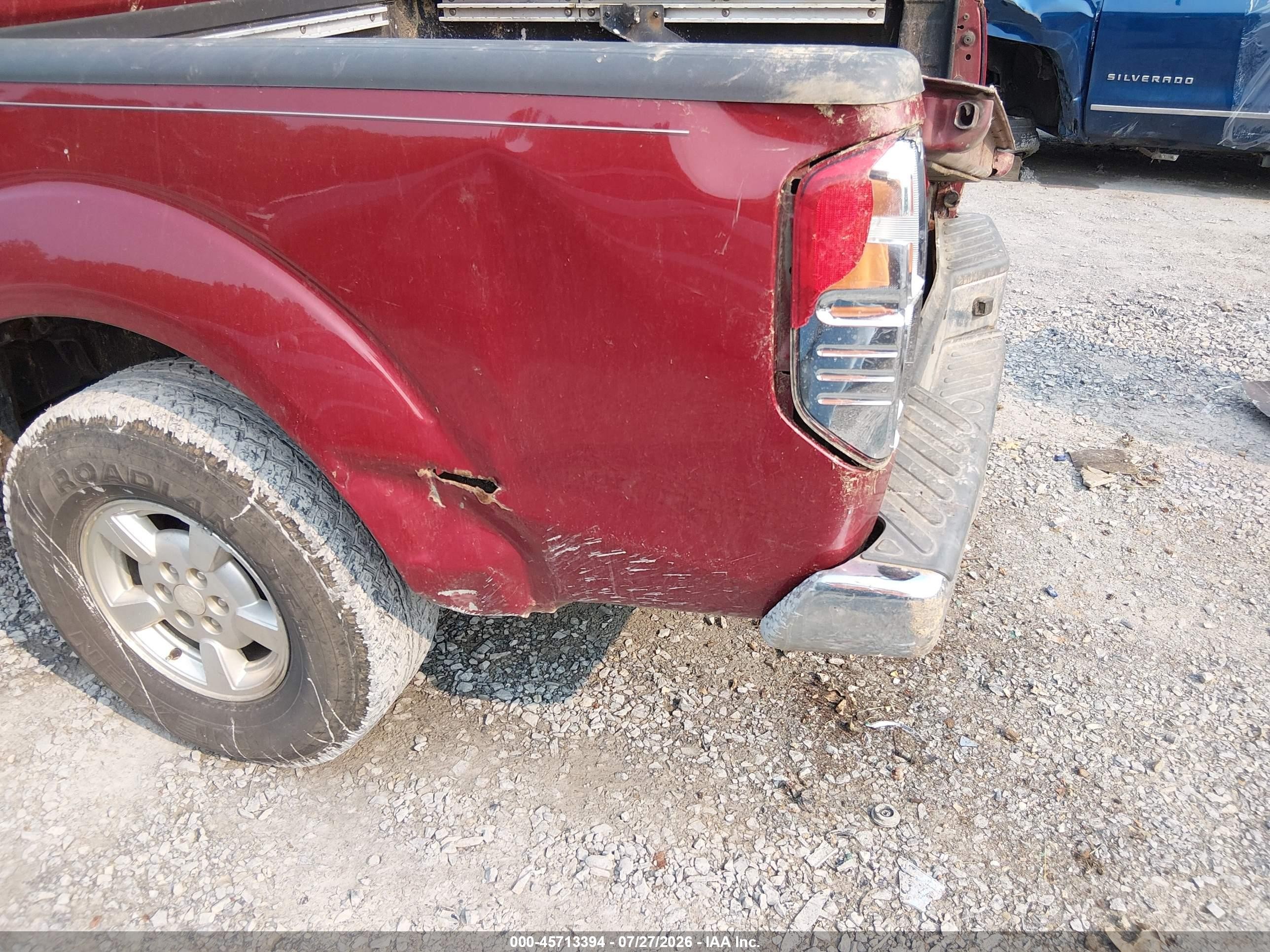 2006 Nissan Frontier Se Maroon vin: 1N6AD07U66C414213
