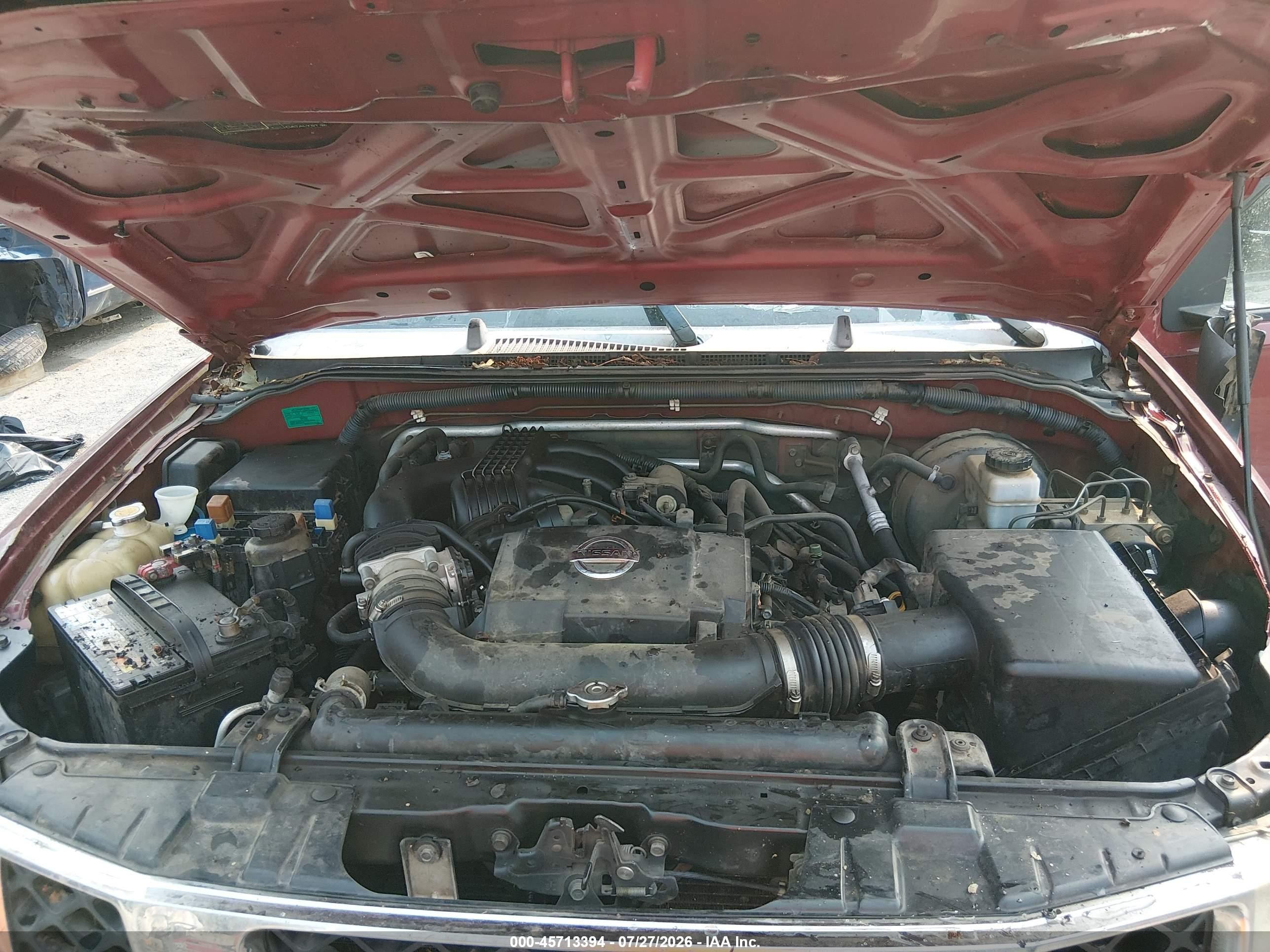 2006 Nissan Frontier Se Maroon vin: 1N6AD07U66C414213