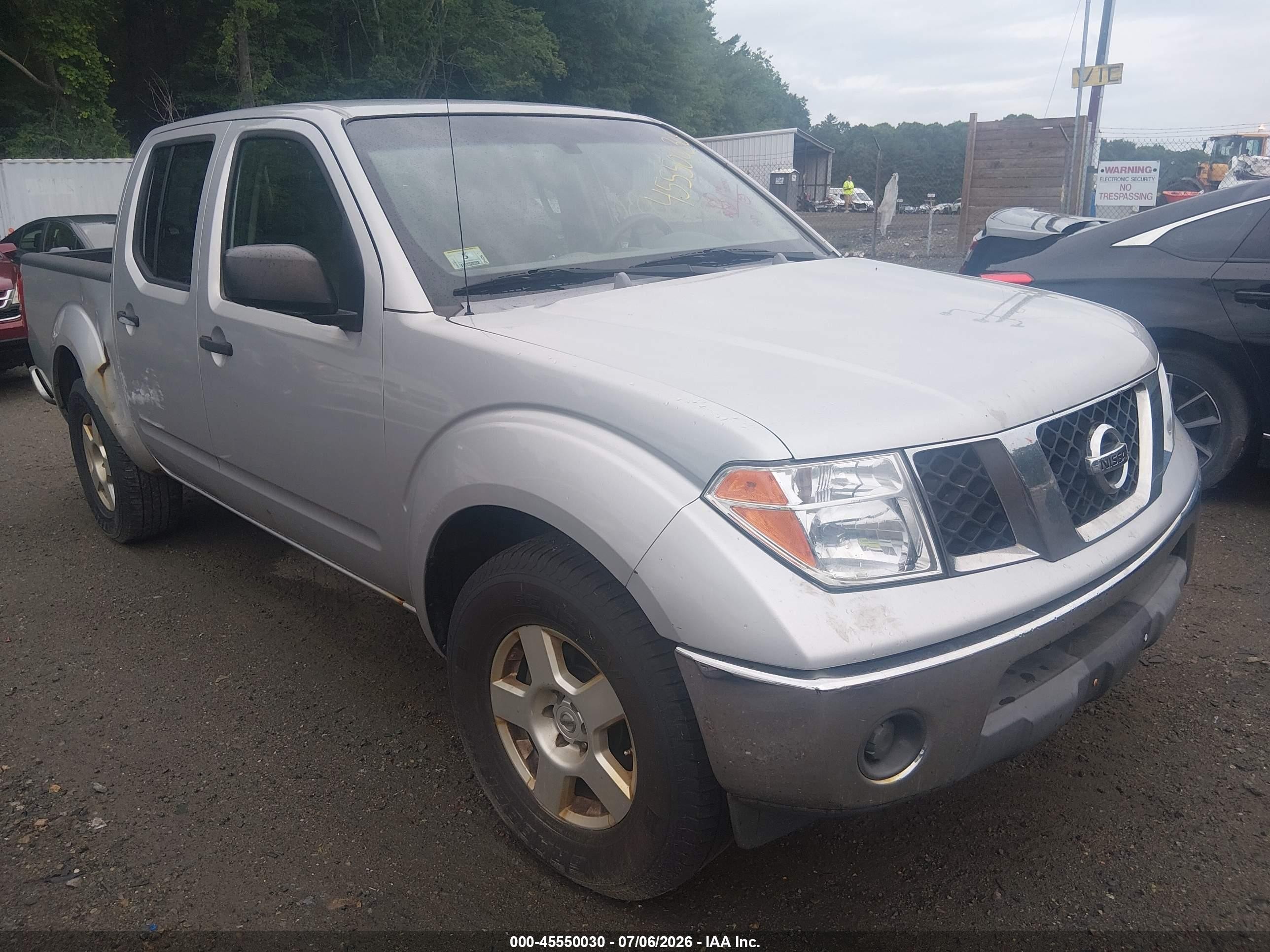 2006 Nissan Frontier Se Silver vin: 1N6AD07U66C433523