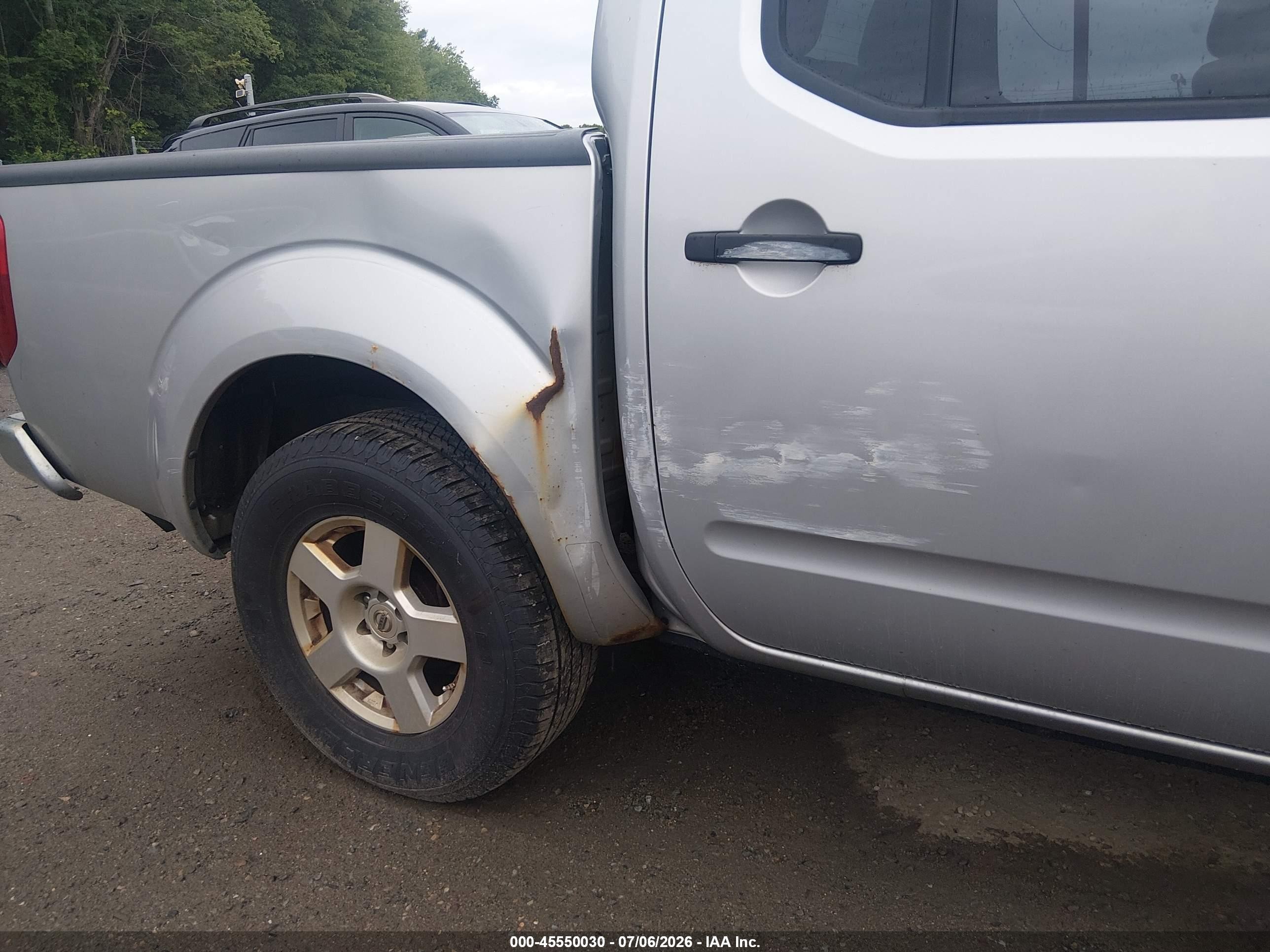 2006 Nissan Frontier Se Silver vin: 1N6AD07U66C433523