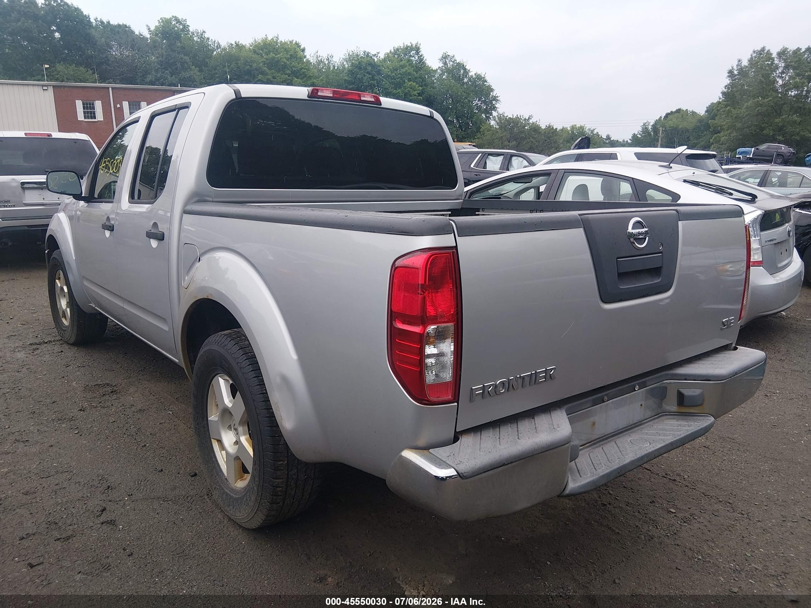 2006 Nissan Frontier Se Silver vin: 1N6AD07U66C433523
