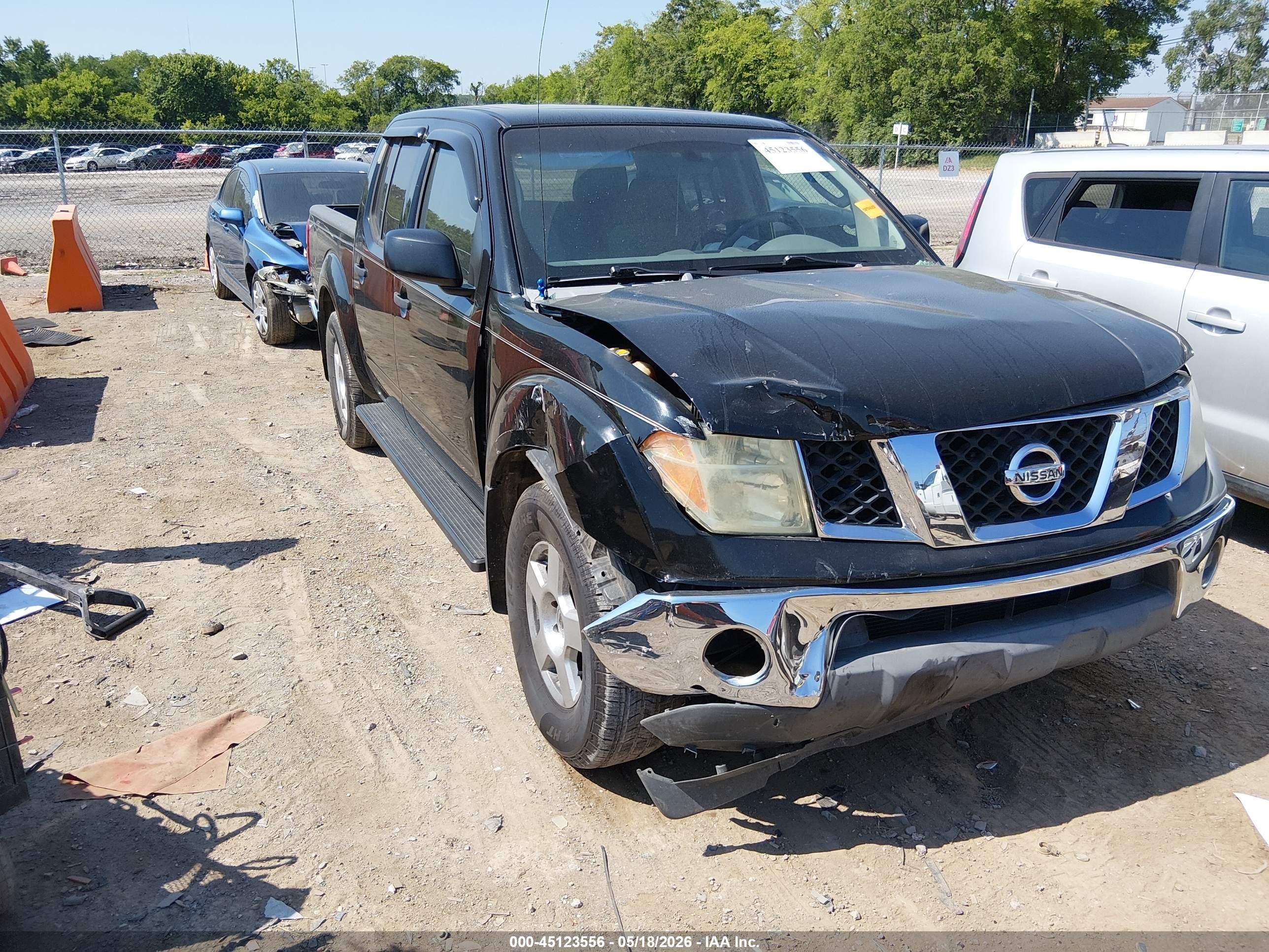 2006 Nissan Frontier Se Black vin: 1N6AD07U66C465193