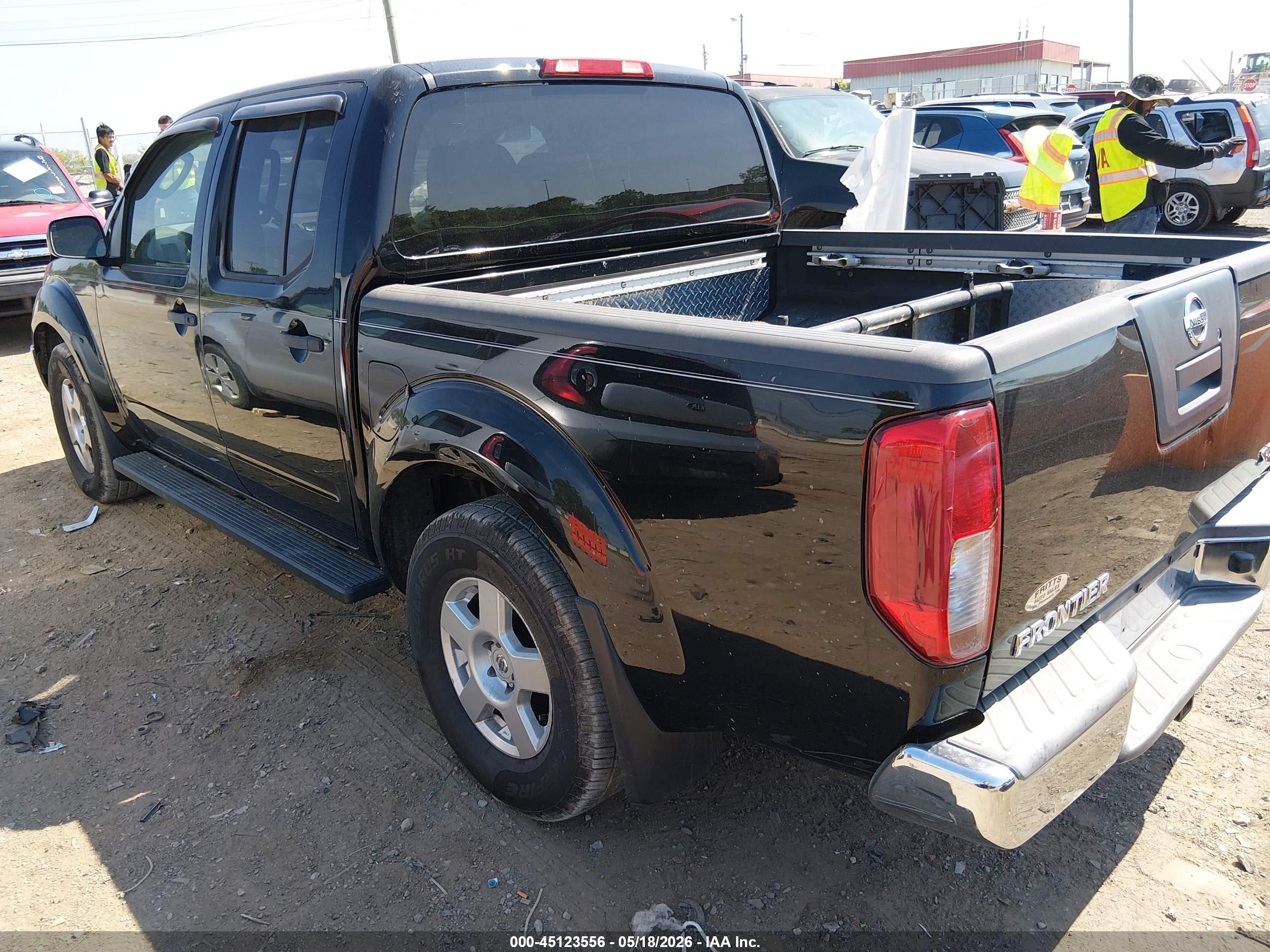 2006 Nissan Frontier Se Black vin: 1N6AD07U66C465193