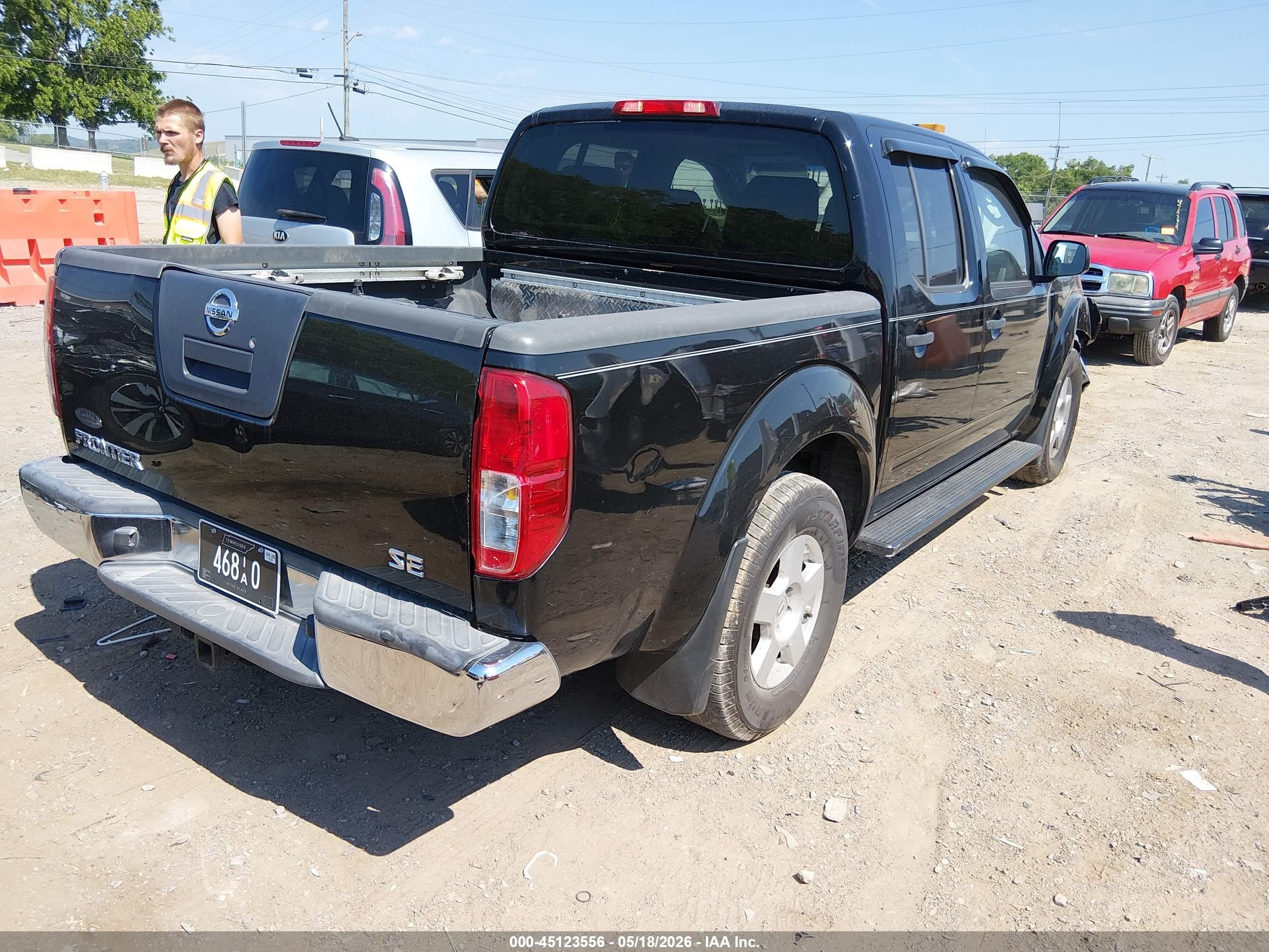2006 Nissan Frontier Se Black vin: 1N6AD07U66C465193