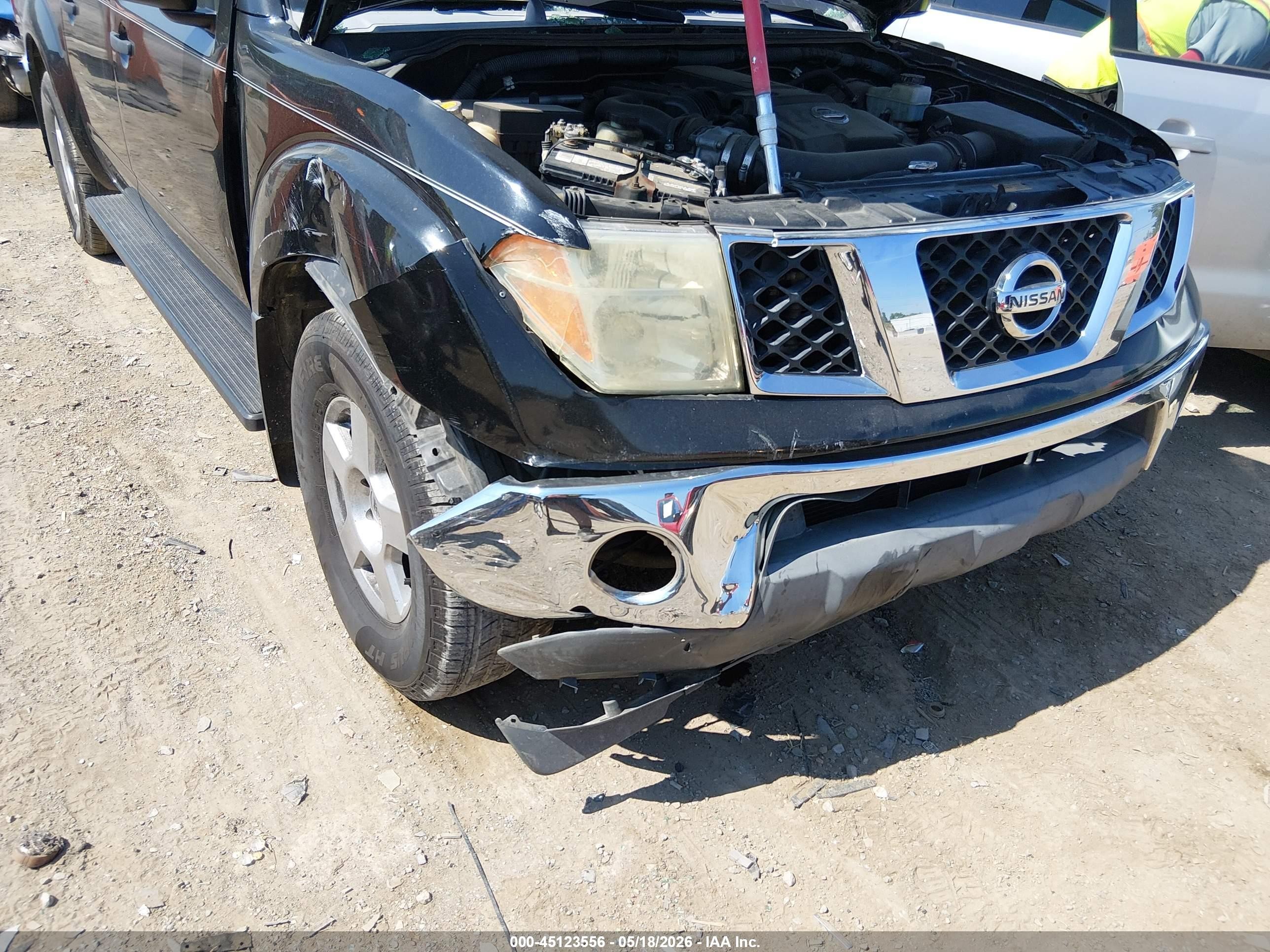 2006 Nissan Frontier Se Black vin: 1N6AD07U66C465193
