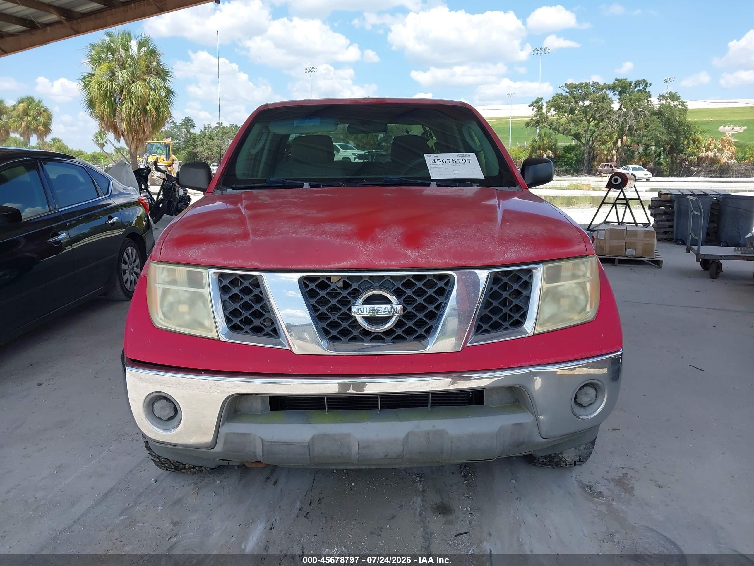2006 Nissan Frontier Se Red vin: 1N6AD07U66C466005
