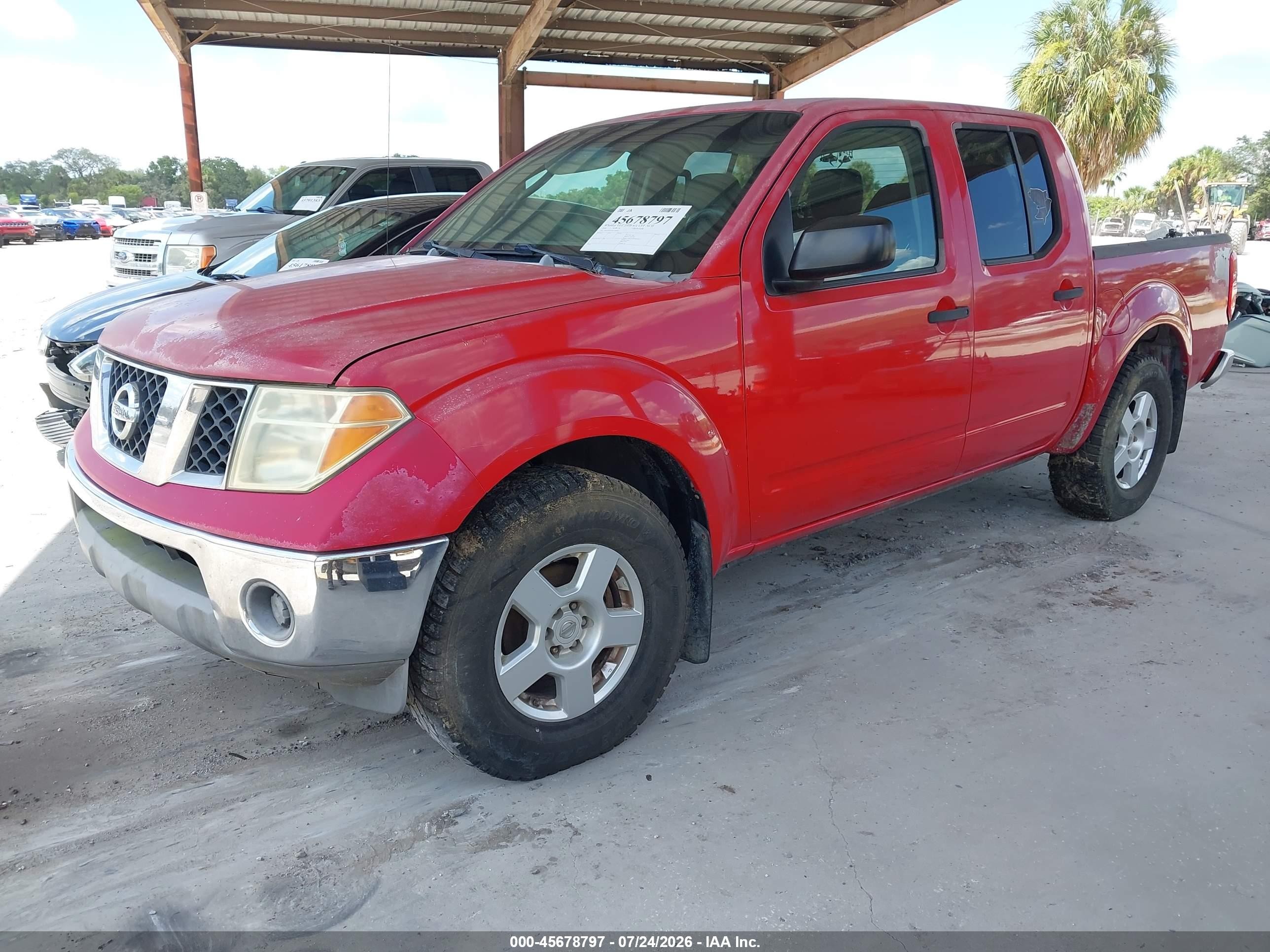 2006 Nissan Frontier Se Red vin: 1N6AD07U66C466005