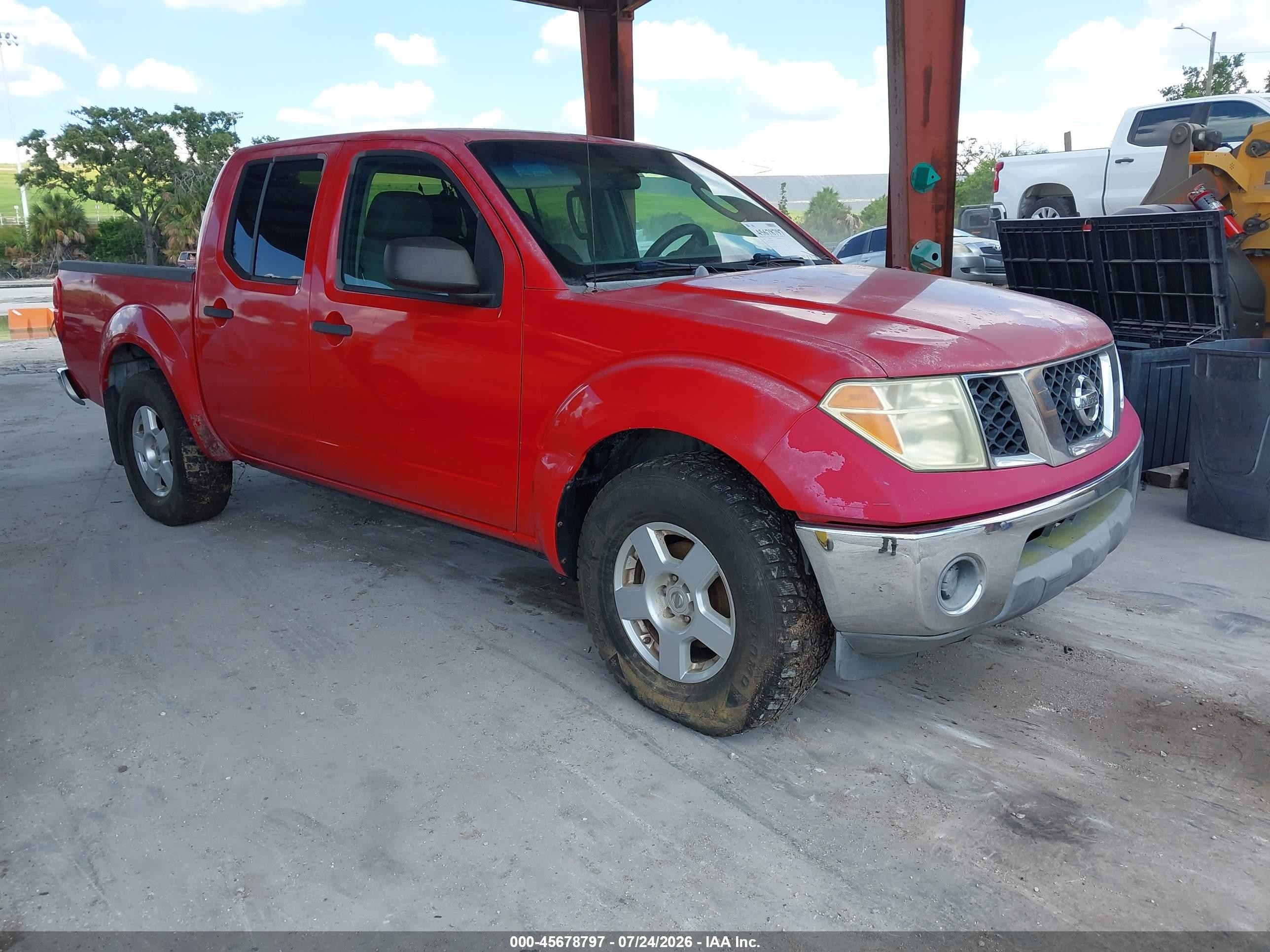 2006 Nissan Frontier Se Red vin: 1N6AD07U66C466005