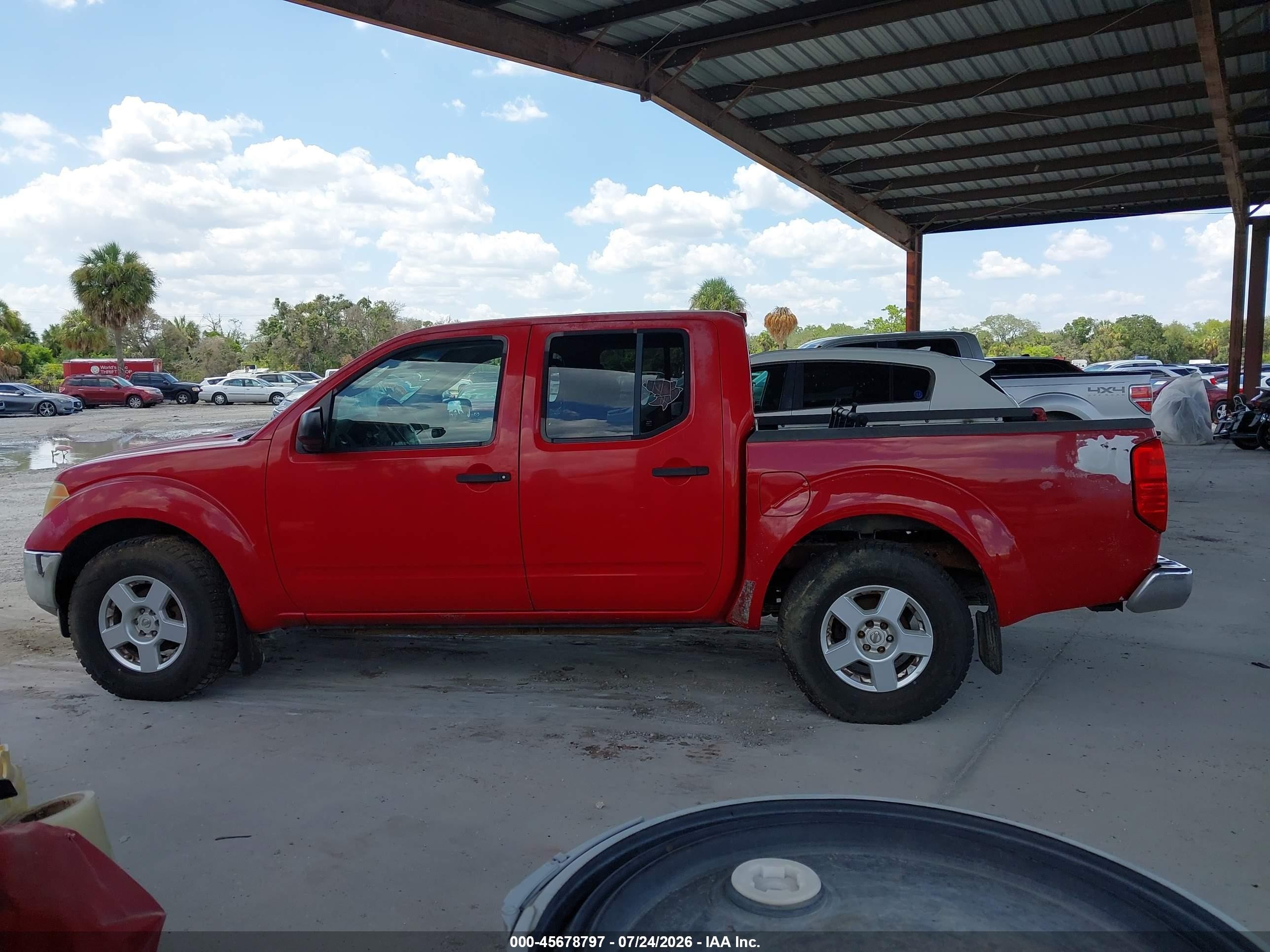 2006 Nissan Frontier Se Red vin: 1N6AD07U66C466005