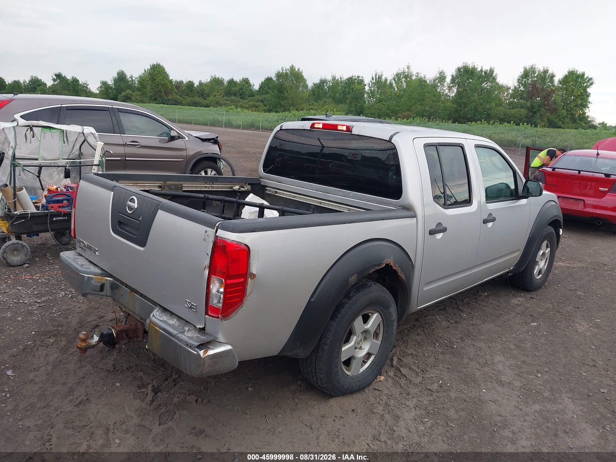2006 Nissan Frontier Se Silver vin: 1N6AD07U66C466103