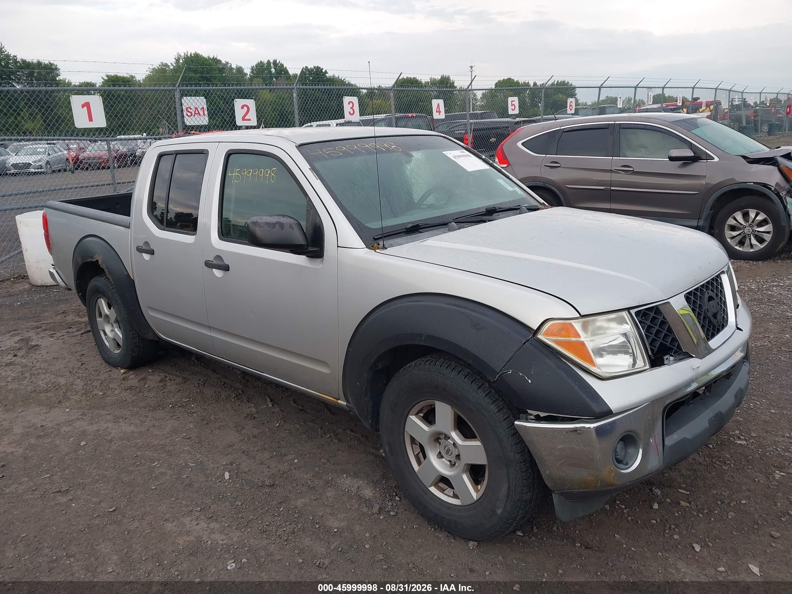 2006 Nissan Frontier Se Silver vin: 1N6AD07U66C466103