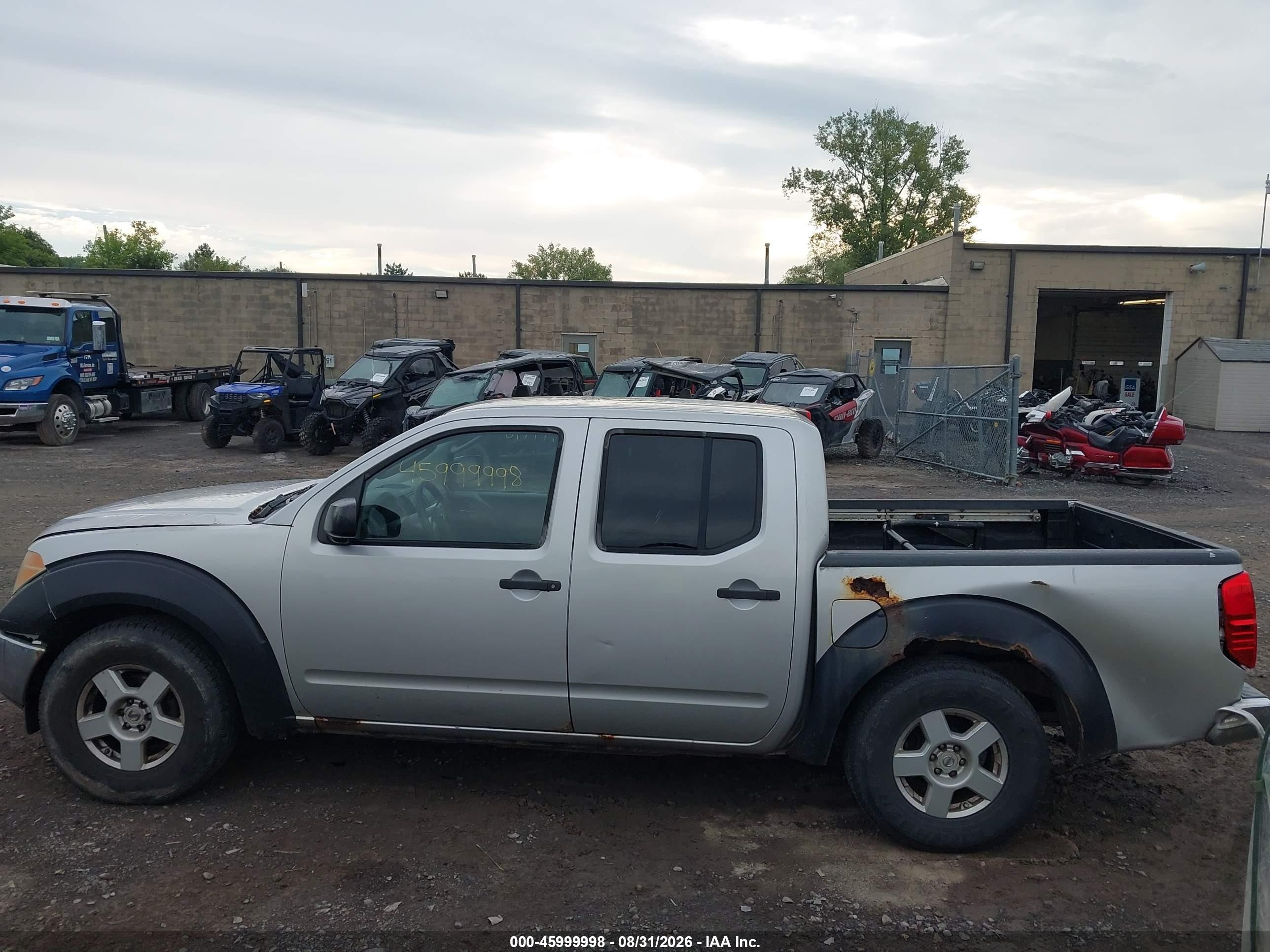 2006 Nissan Frontier Se Silver vin: 1N6AD07U66C466103