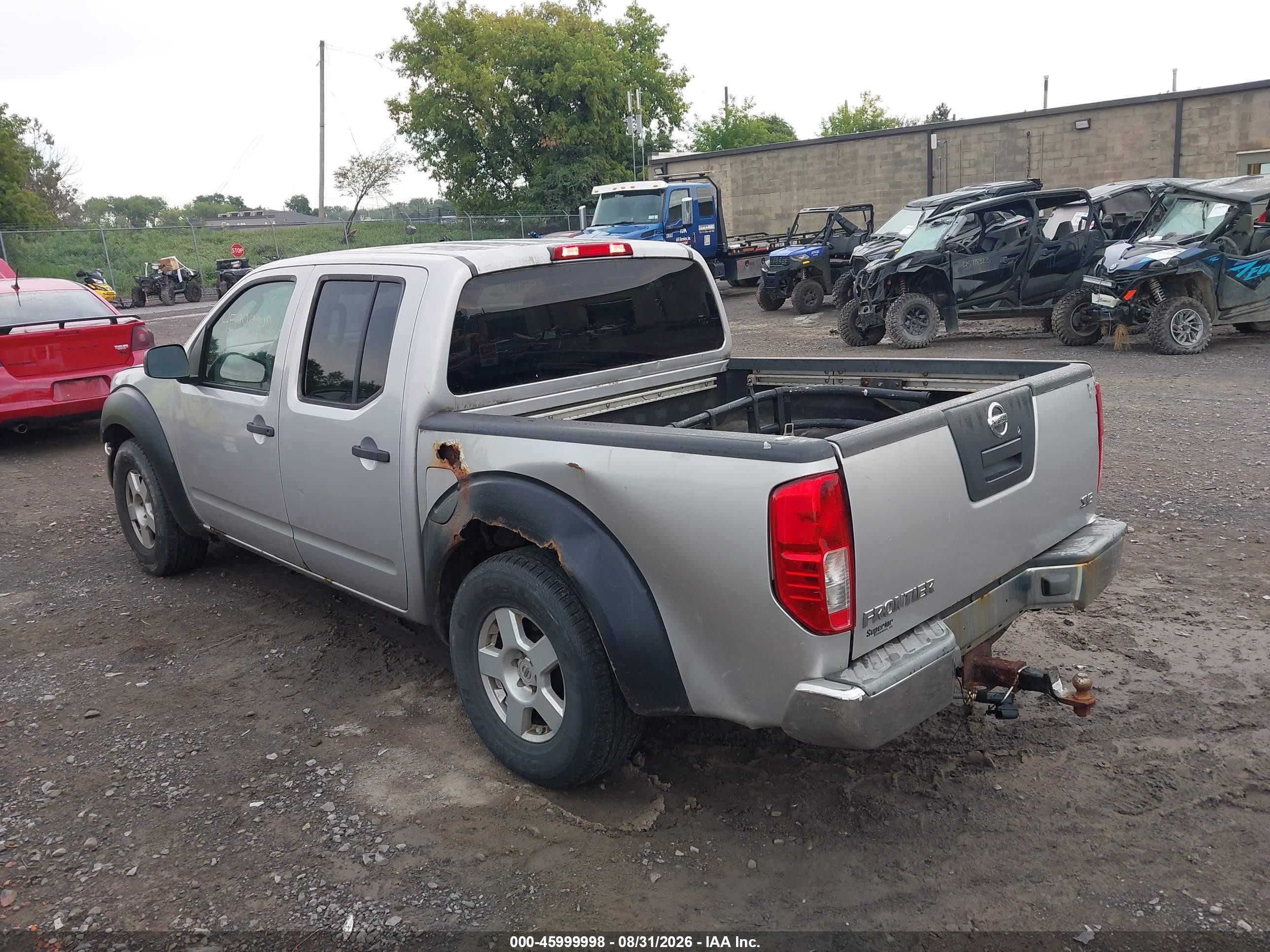 2006 Nissan Frontier Se Silver vin: 1N6AD07U66C466103