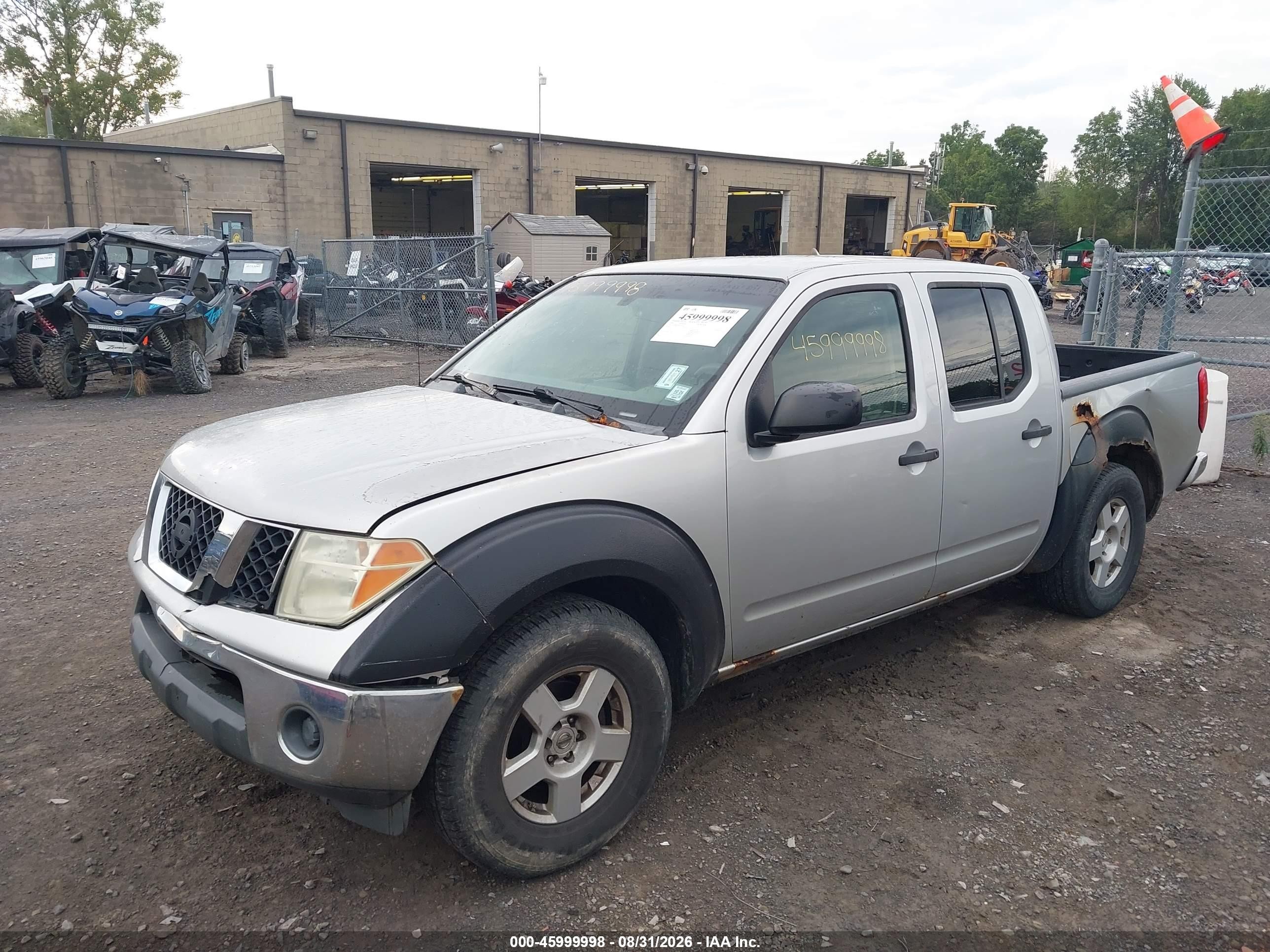 2006 Nissan Frontier Se Silver vin: 1N6AD07U66C466103