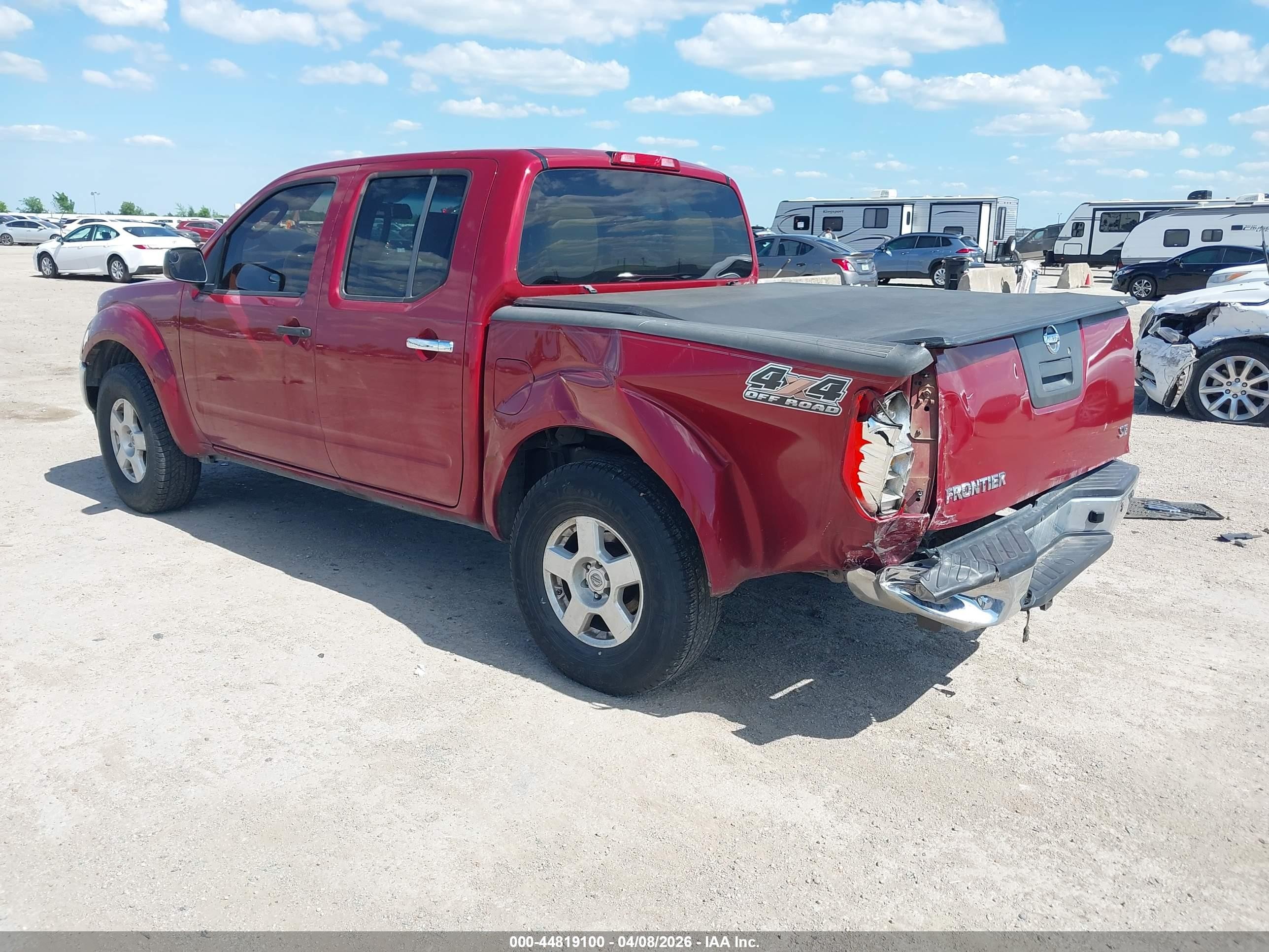2007 Nissan Frontier Se Red vin: 1N6AD07U67C410857