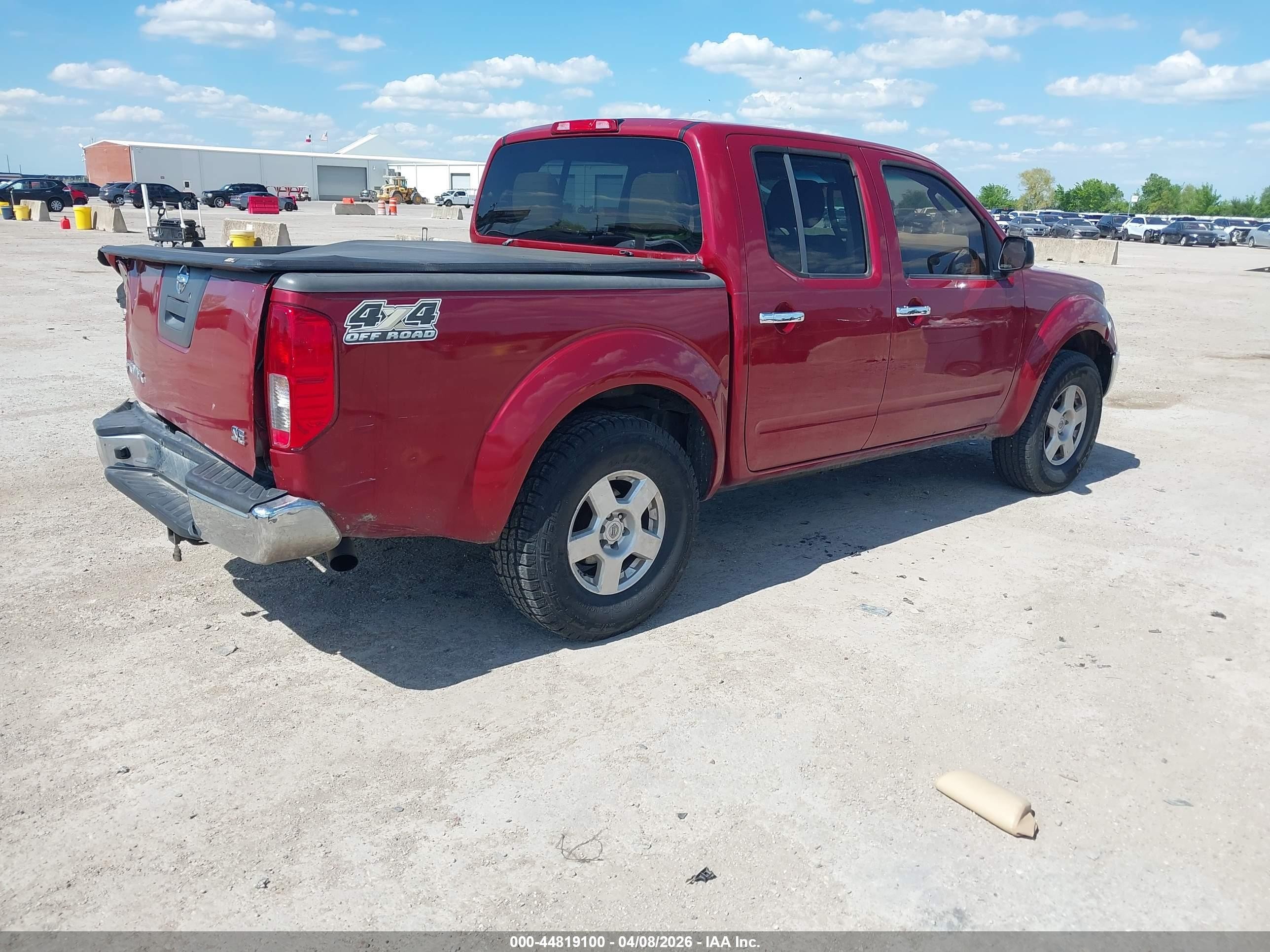 2007 Nissan Frontier Se Red vin: 1N6AD07U67C410857