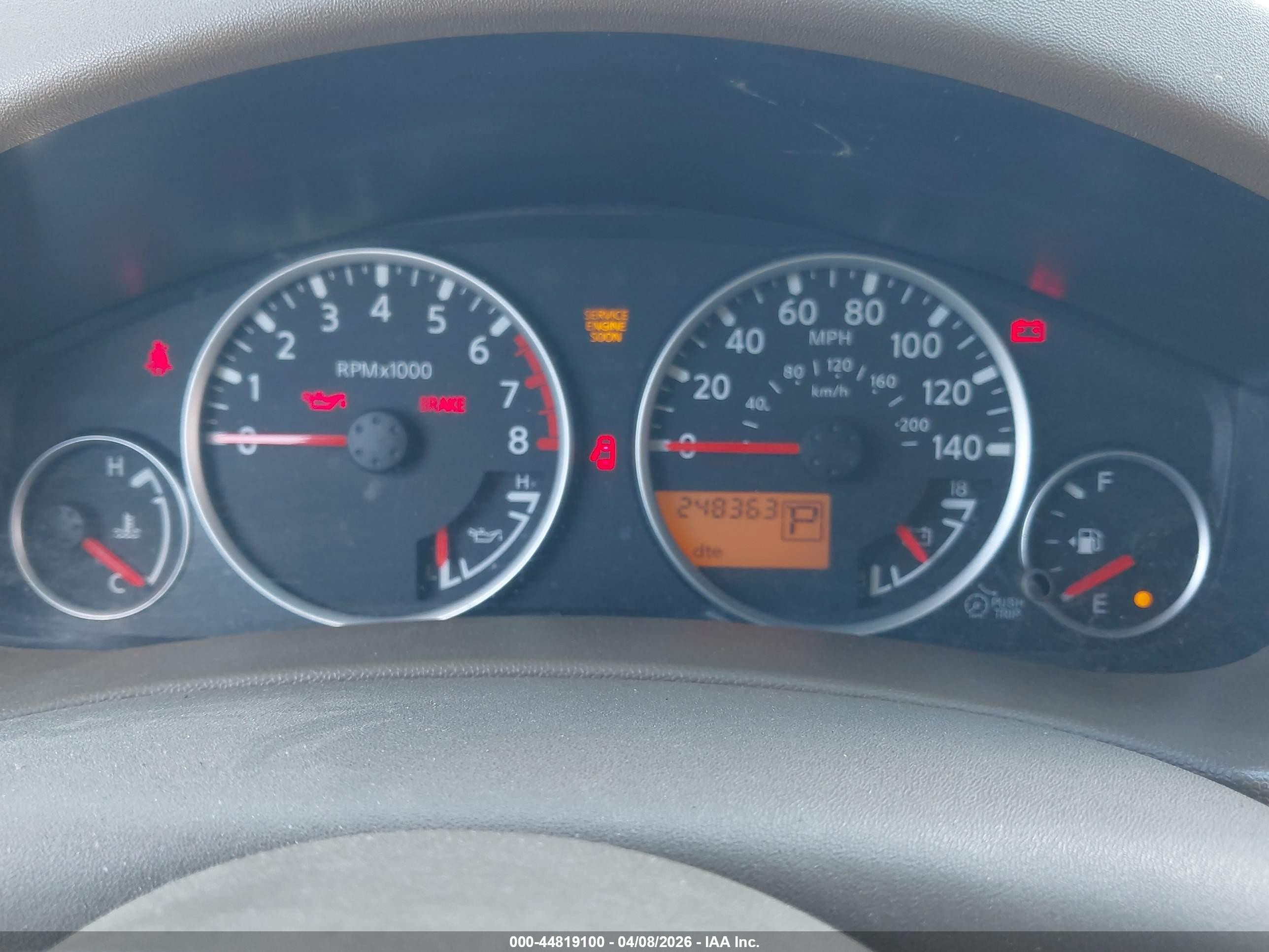 2007 Nissan Frontier Se Red vin: 1N6AD07U67C410857